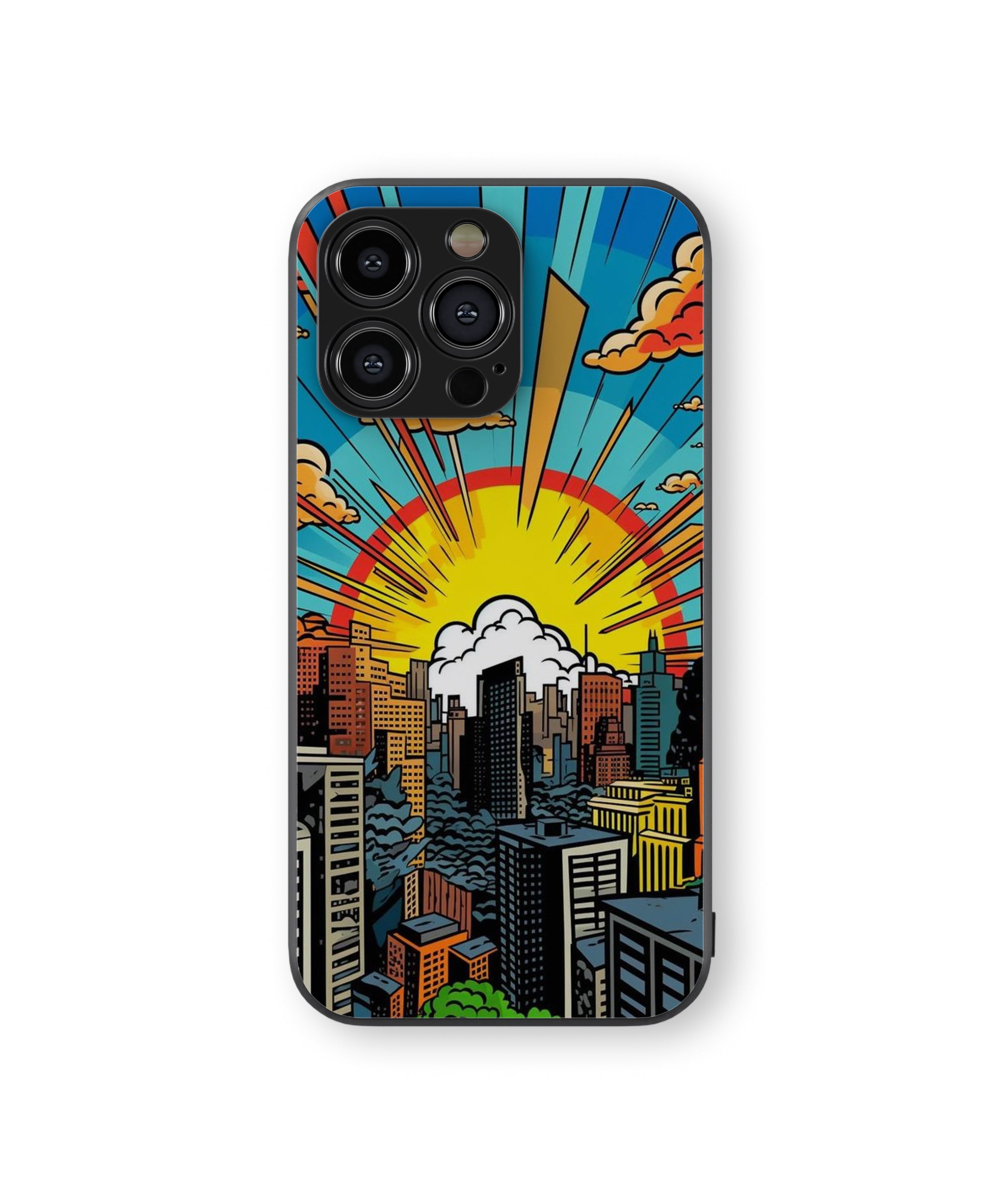 Urban Sunburst Hybrid Metal TPU Case