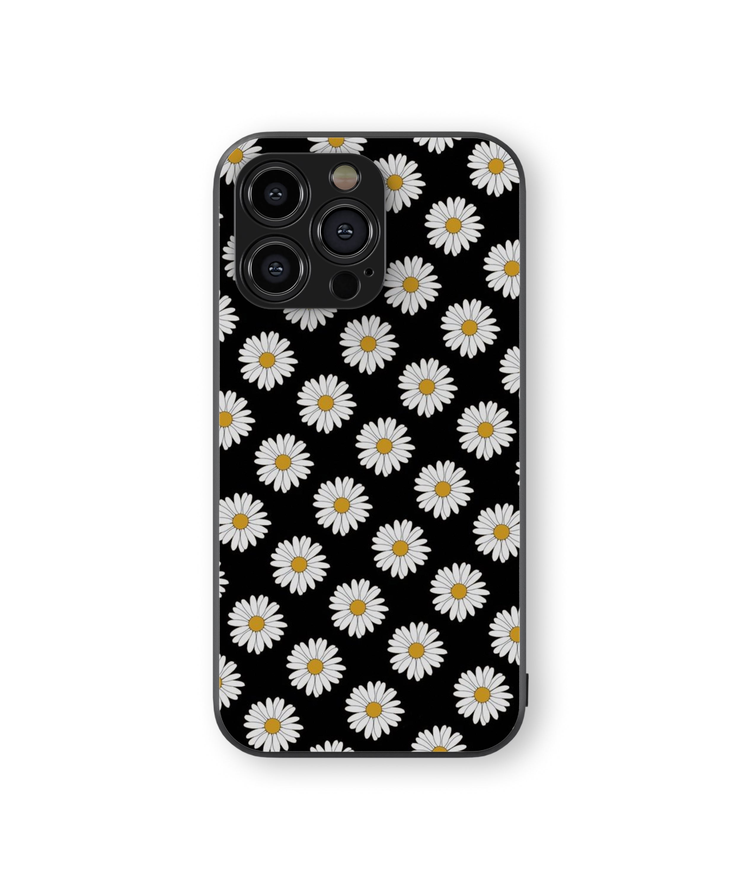 White Flower Hybrid Metal TPU Case