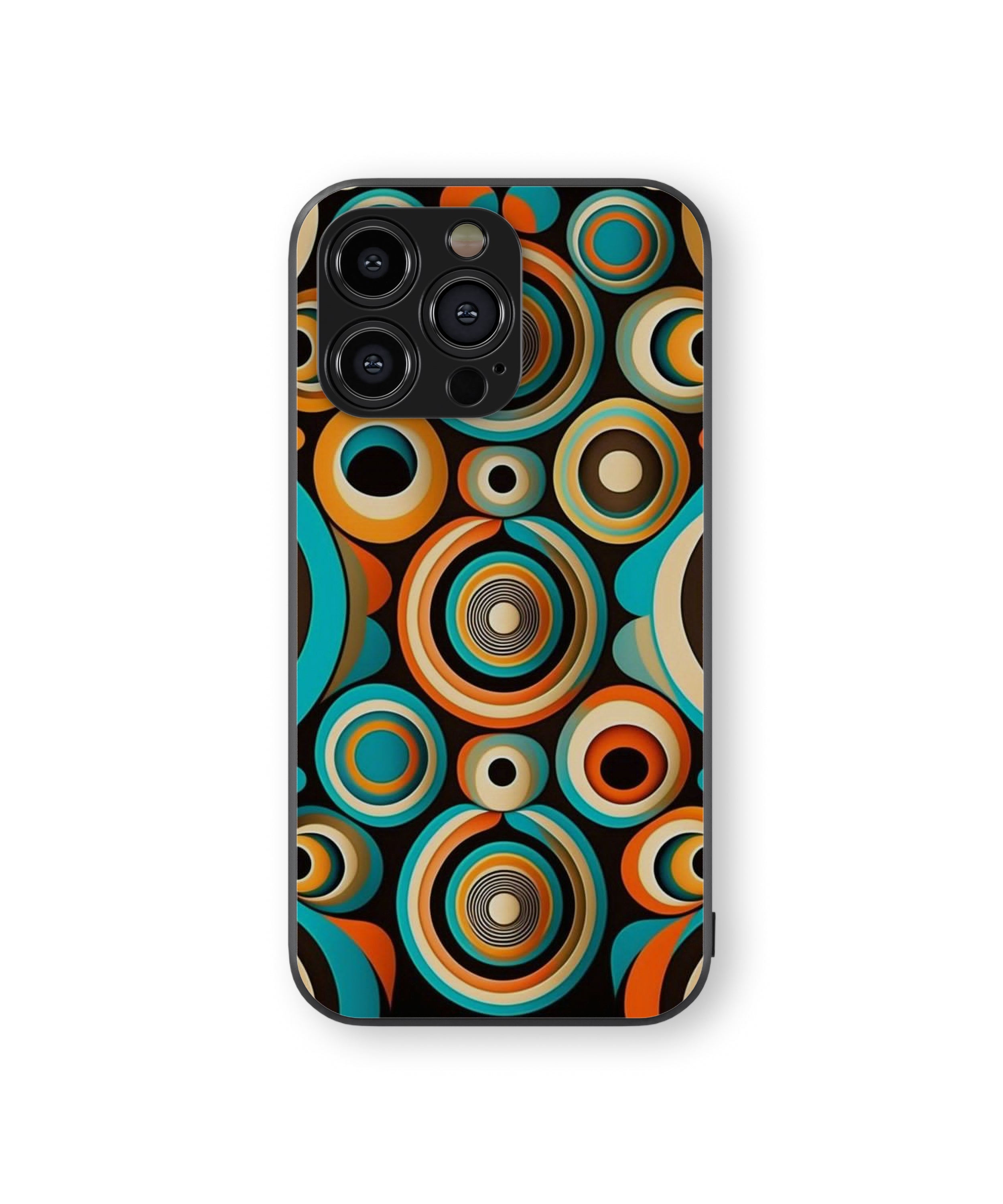 Eye Pattern Hybrid Metal TPU Case