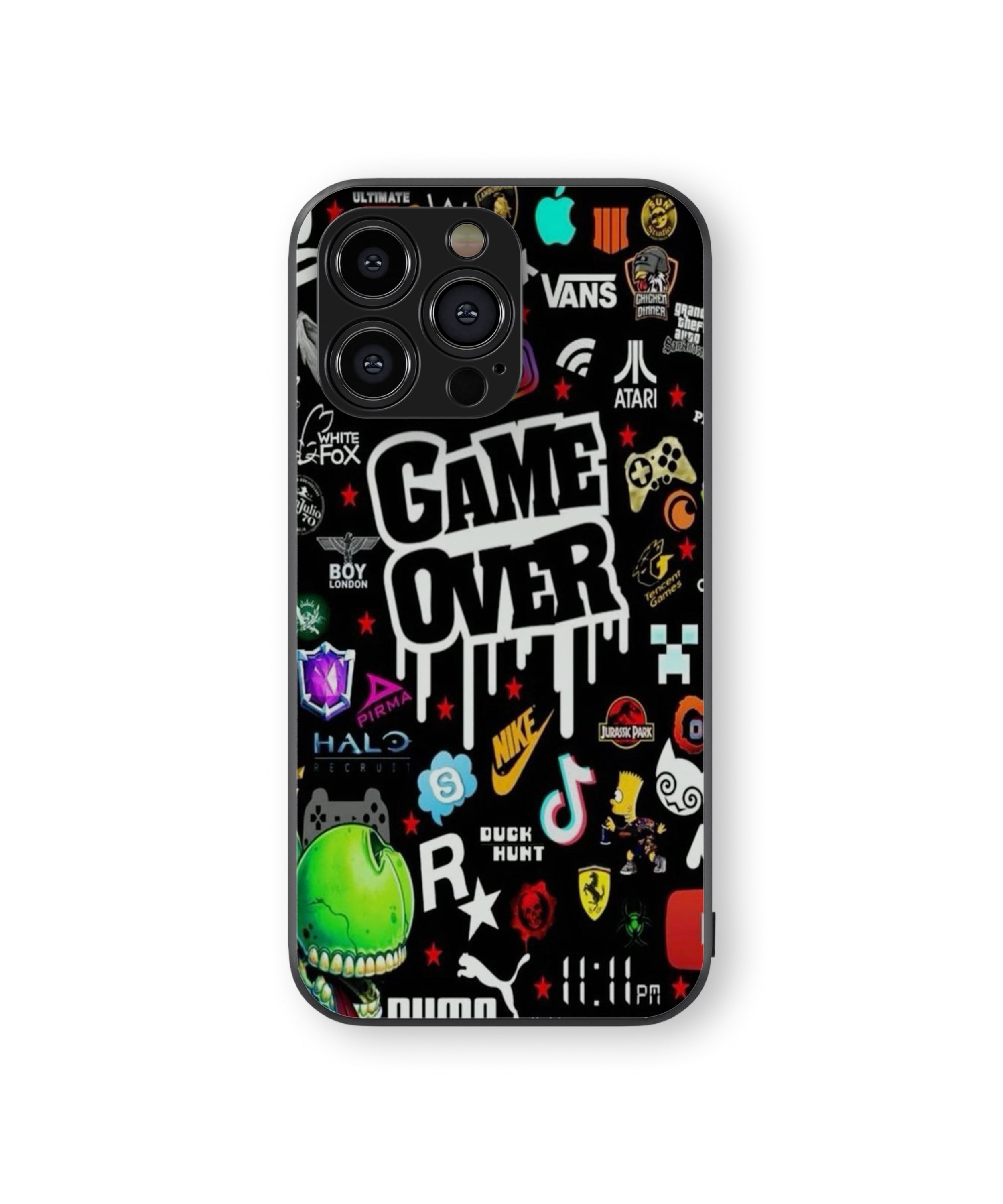 Game Over Hybrid Metal TPU Case