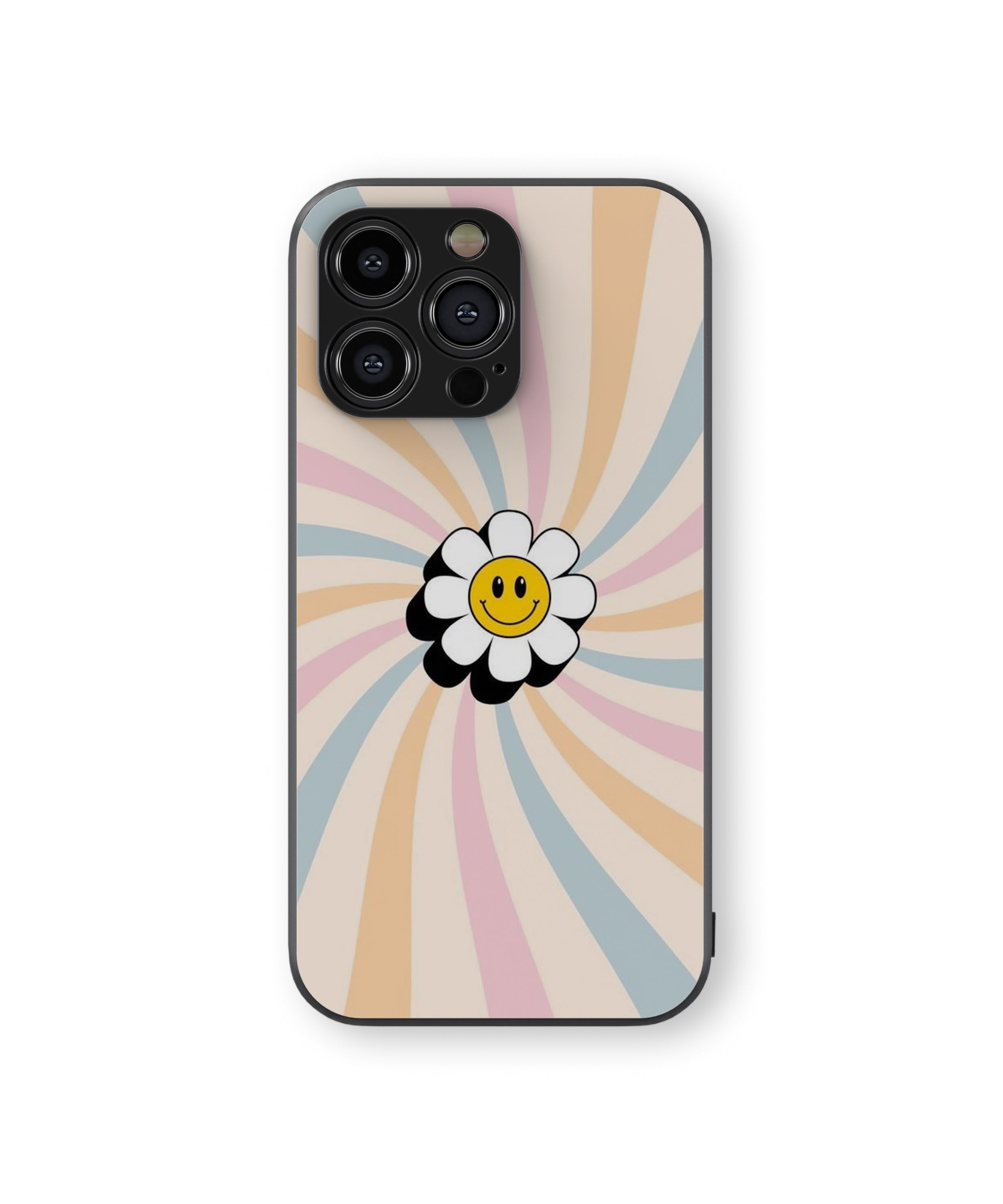 Smile Flower Hybrid Metal TPU Case