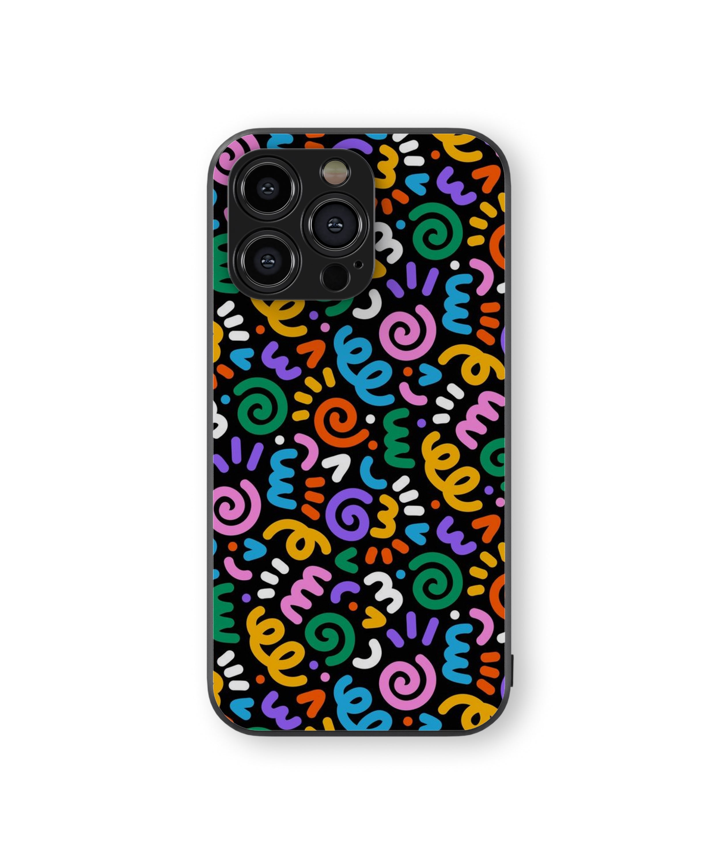 Colourful Pattern Hybrid Metal TPU Case