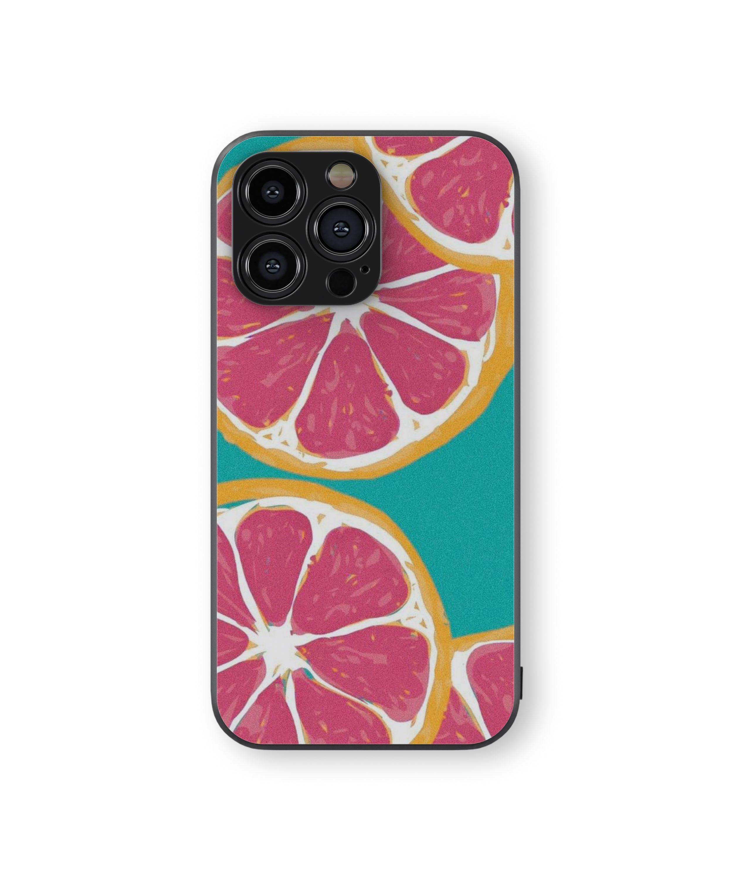 Fruit Design Flower Hybrid Metal TPU Case