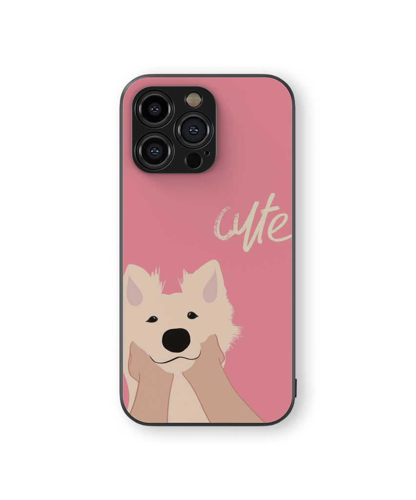 Cute Puppy Hybrid Metal TPU Case