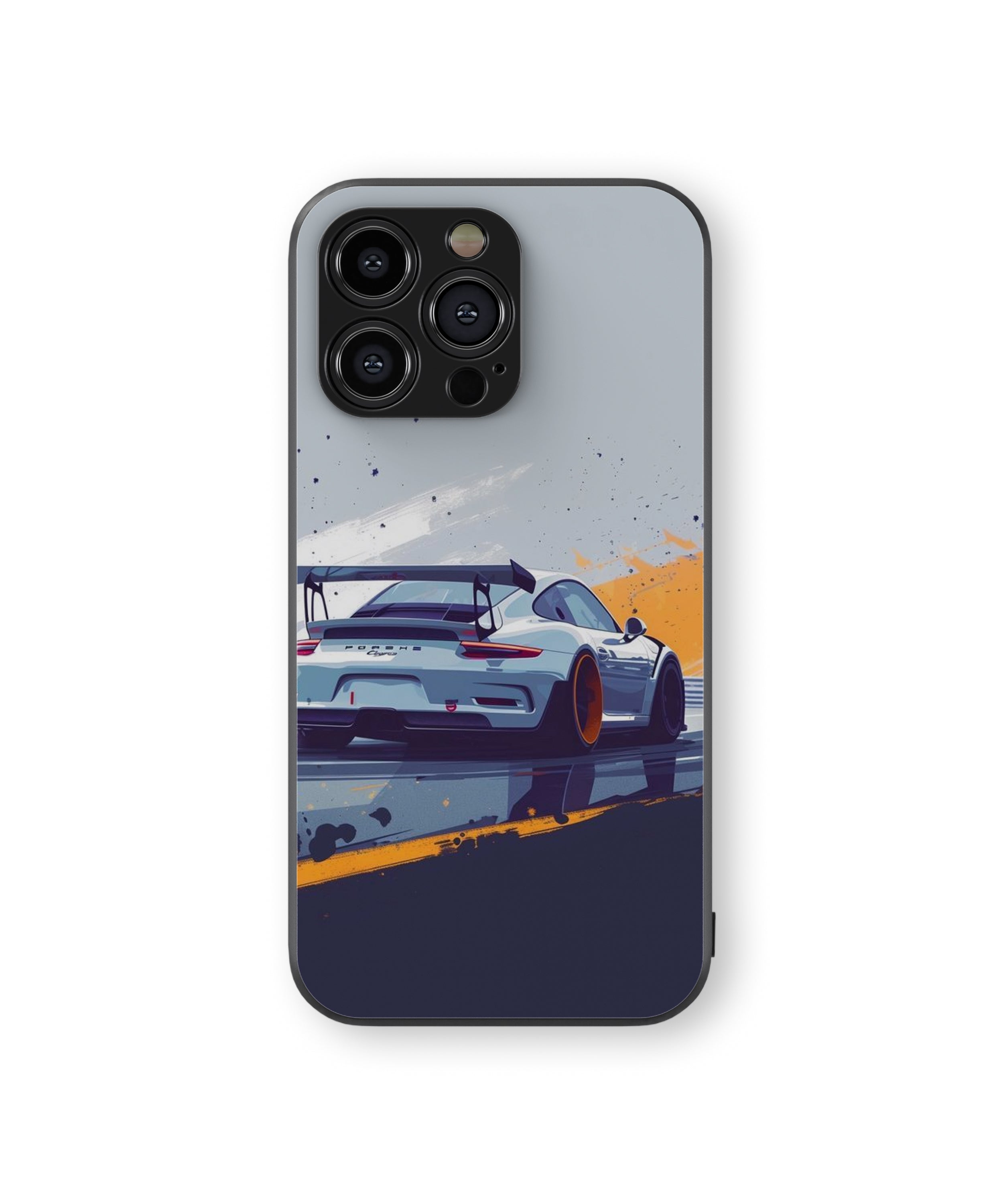 porsche chicago Hybrid Metal TPU Case