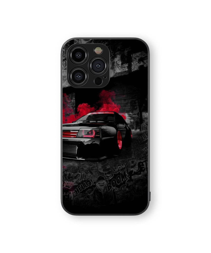 BOOM BLACK CAR Hybrid Metal TPU Case