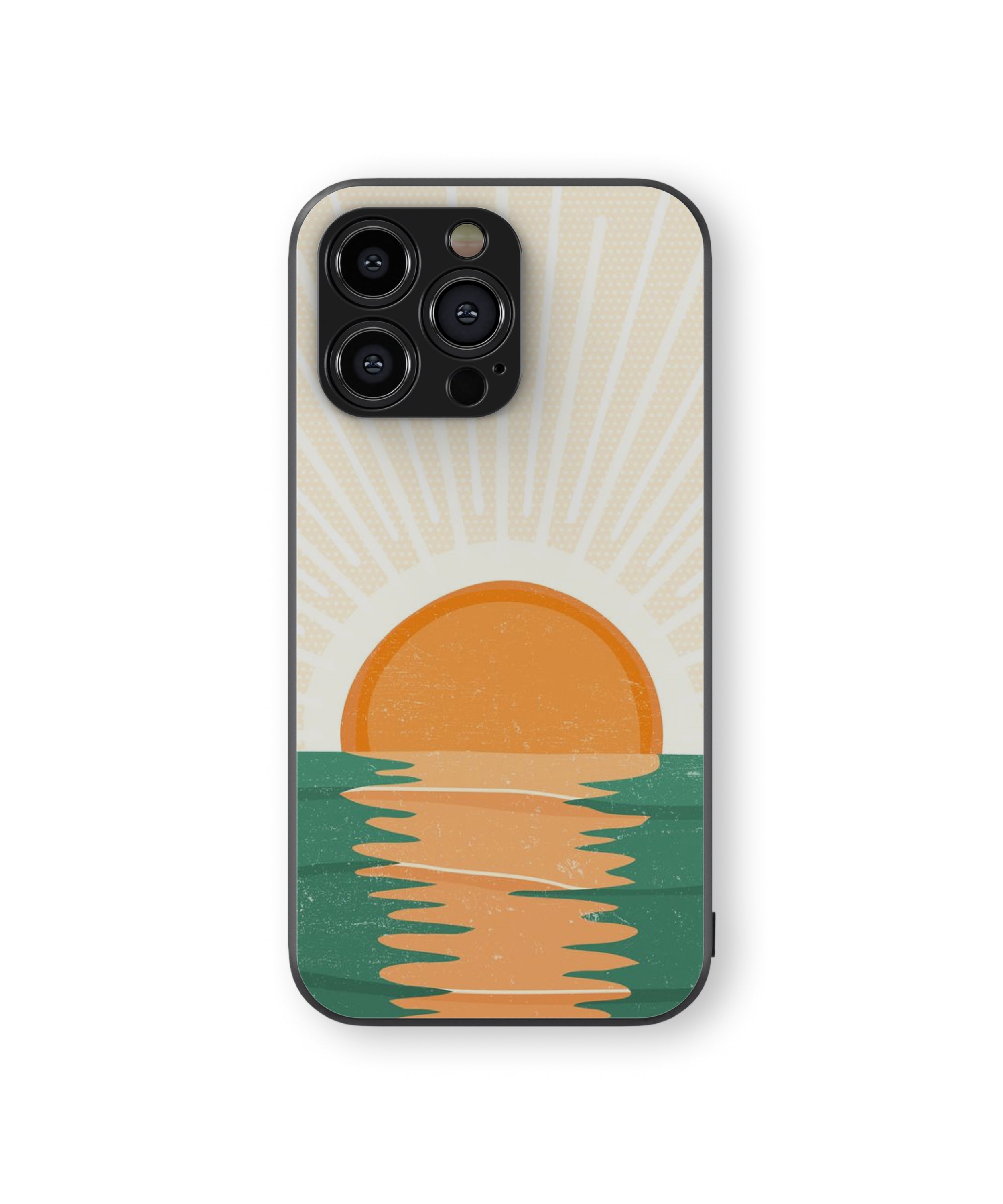 Sunset Water Hybrid Metal TPU Case