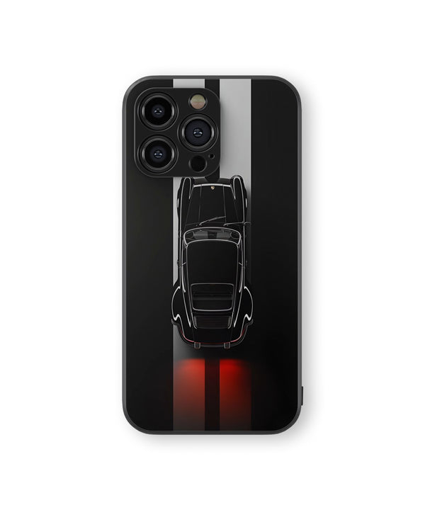 All Black Car Hybrid Metal TPU Case