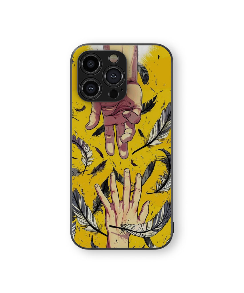 Hand Hybrid Metal TPU Case