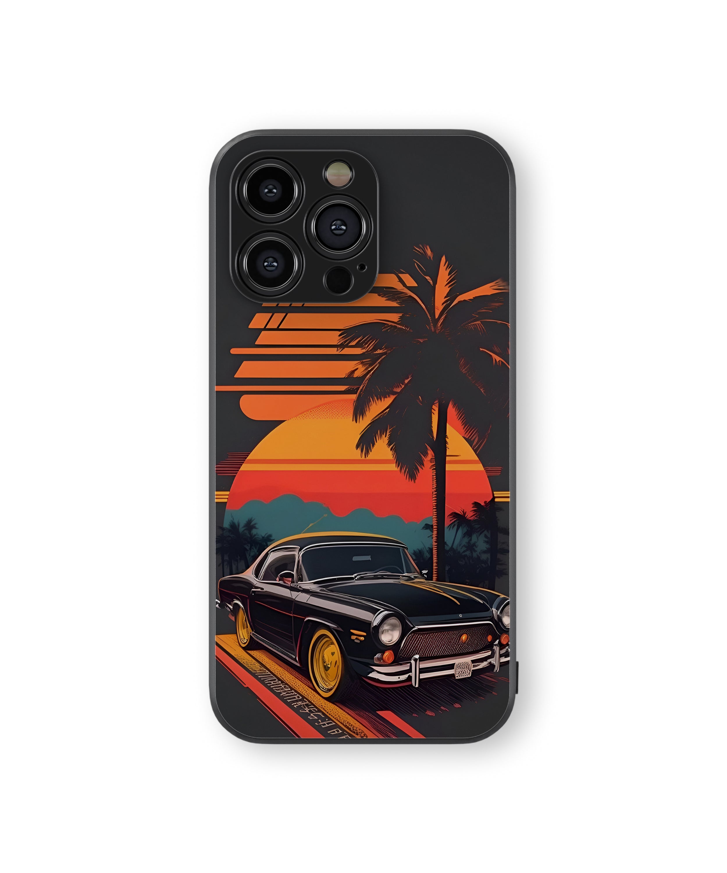 Classic Vintage Car Hybrid Metal TPU Case