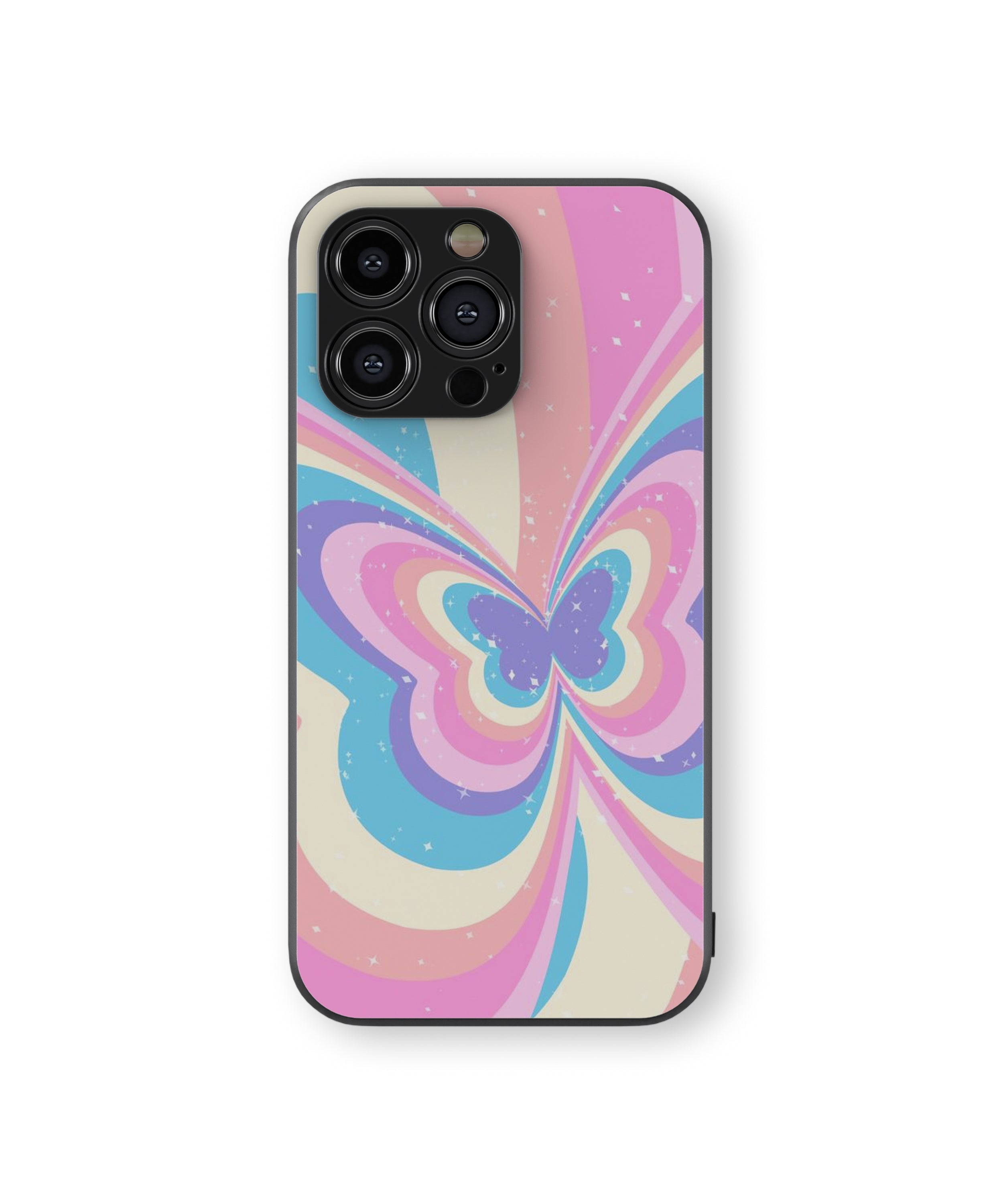 Colourful Butterfly Hybrid Metal TPU Case