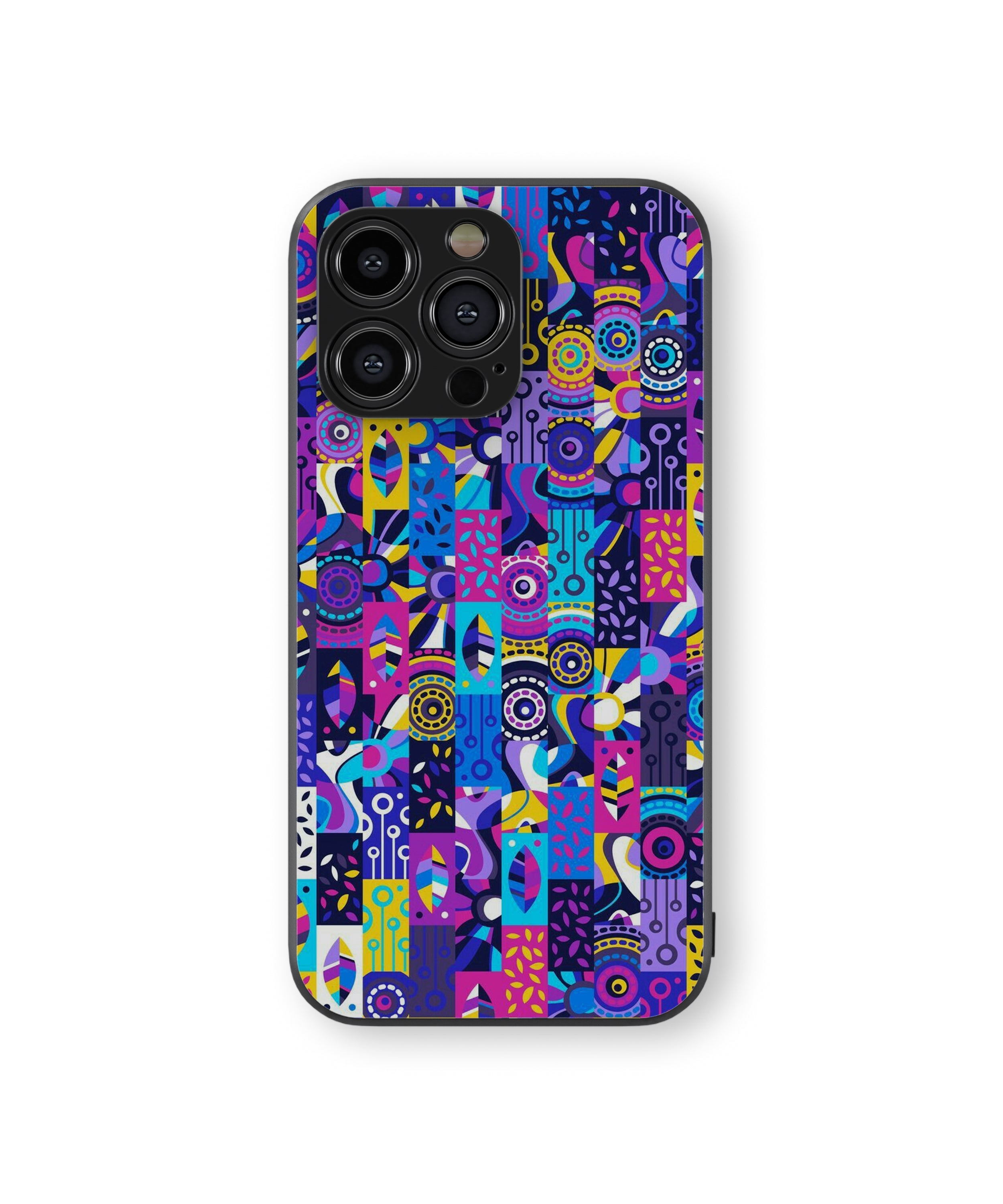 Bright & Vibrant Pattern Hybrid Metal TPU Case