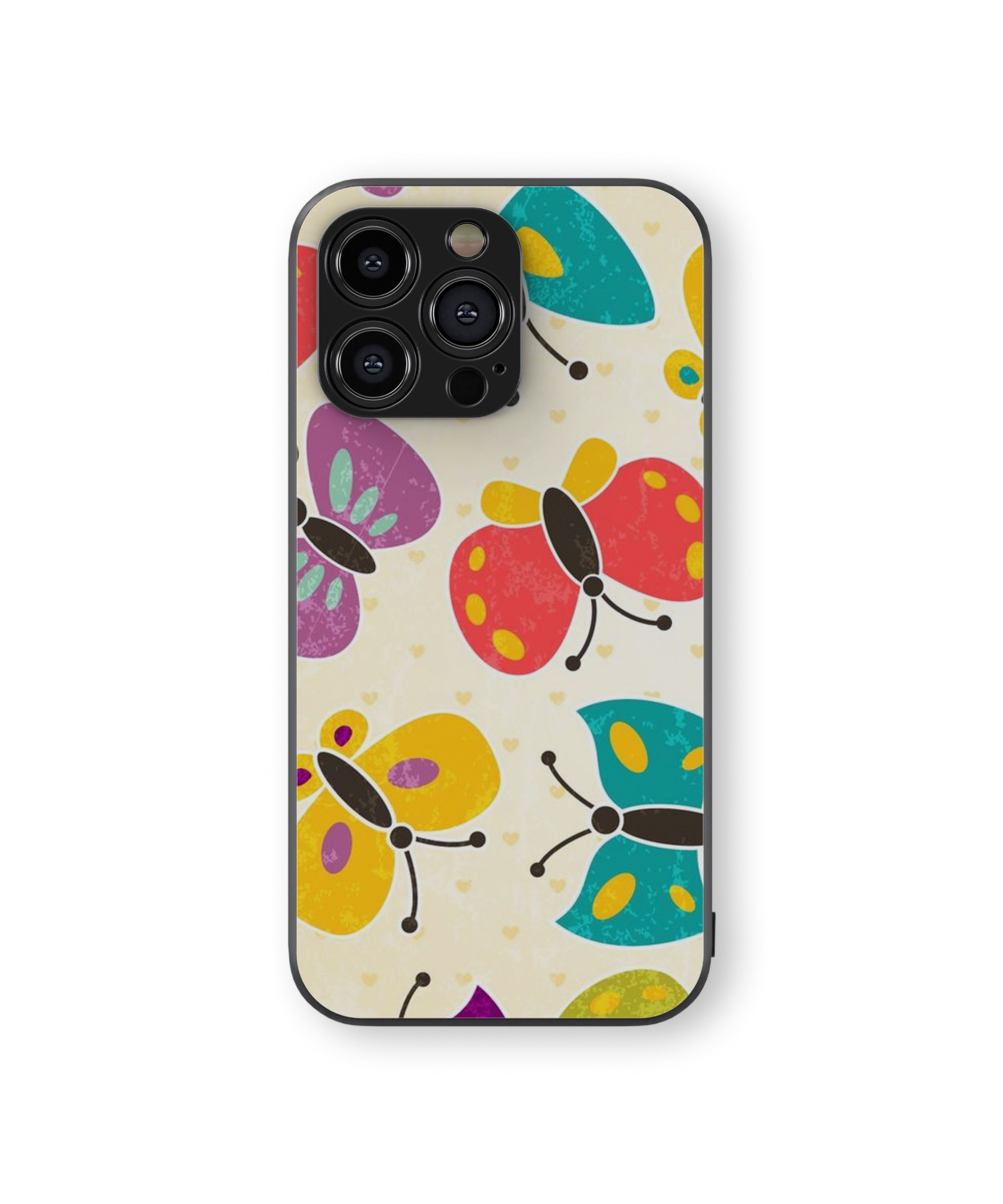 4 Colour Butterfly Hybrid Metal TPU Case