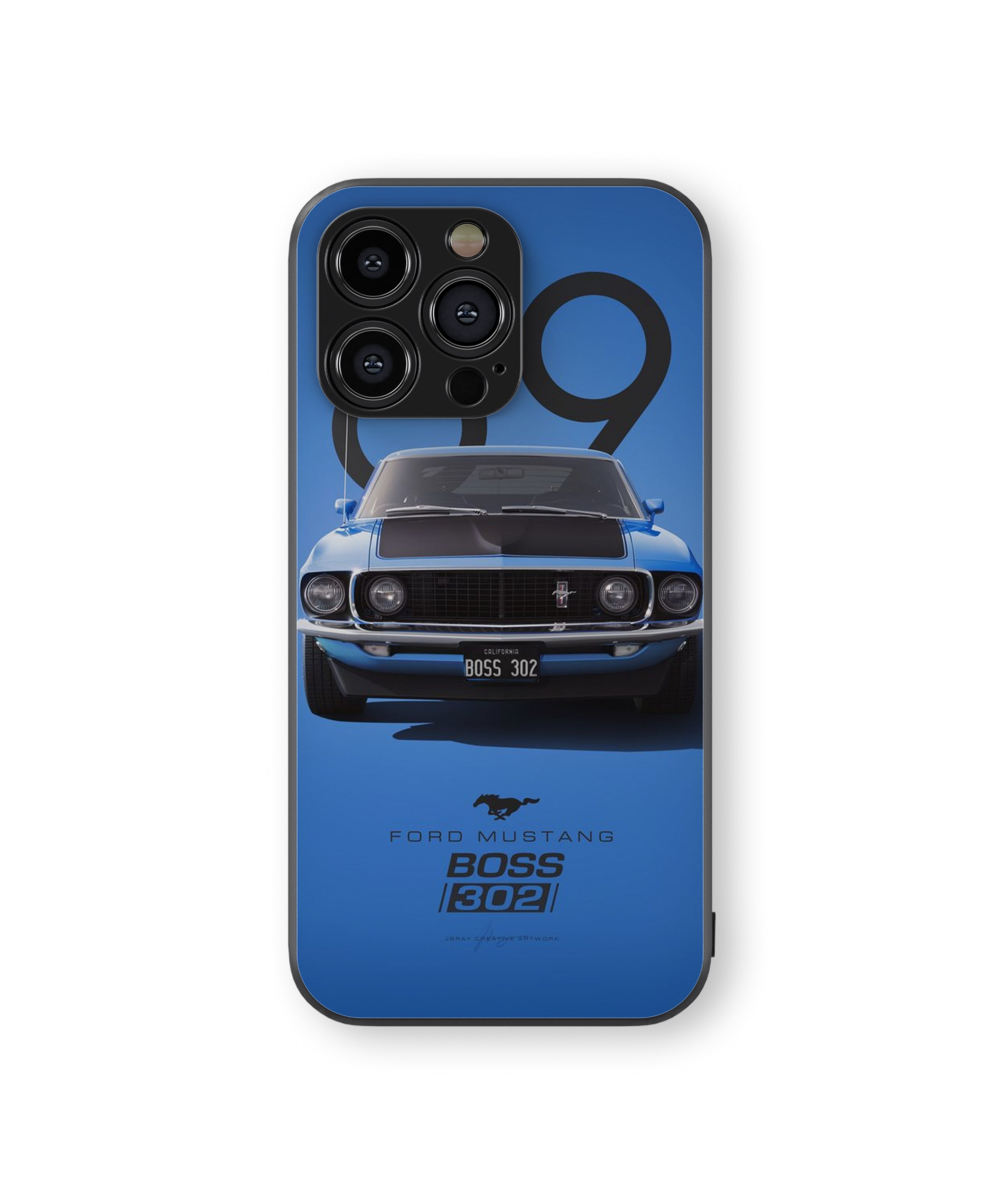 FORD MUSTANG BOSS 302  Hybrid Metal TPU Case