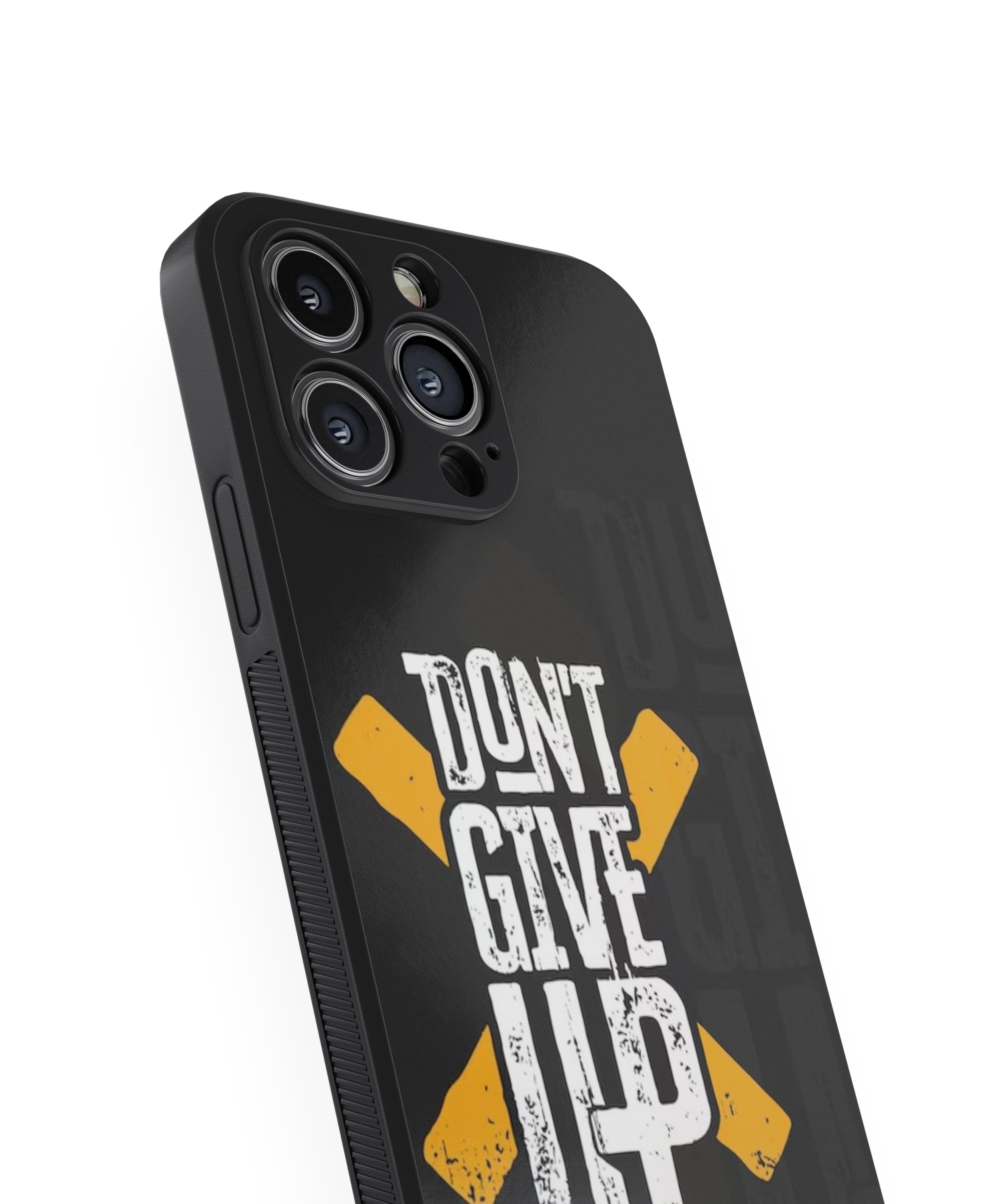 Don't Give up Hybrid Metal TPU Case