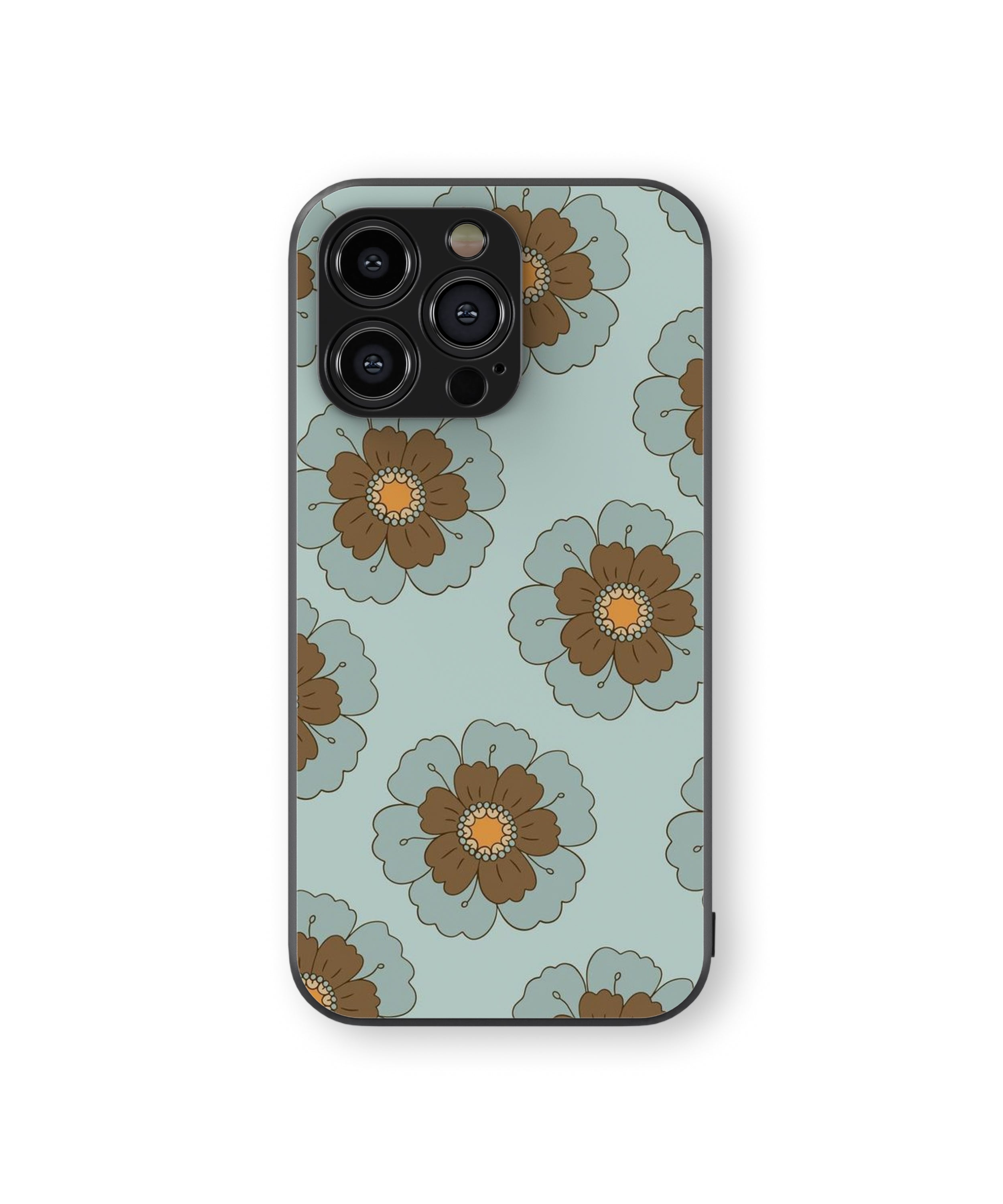 Butterfly Design Flower Hybrid Metal TPU Case