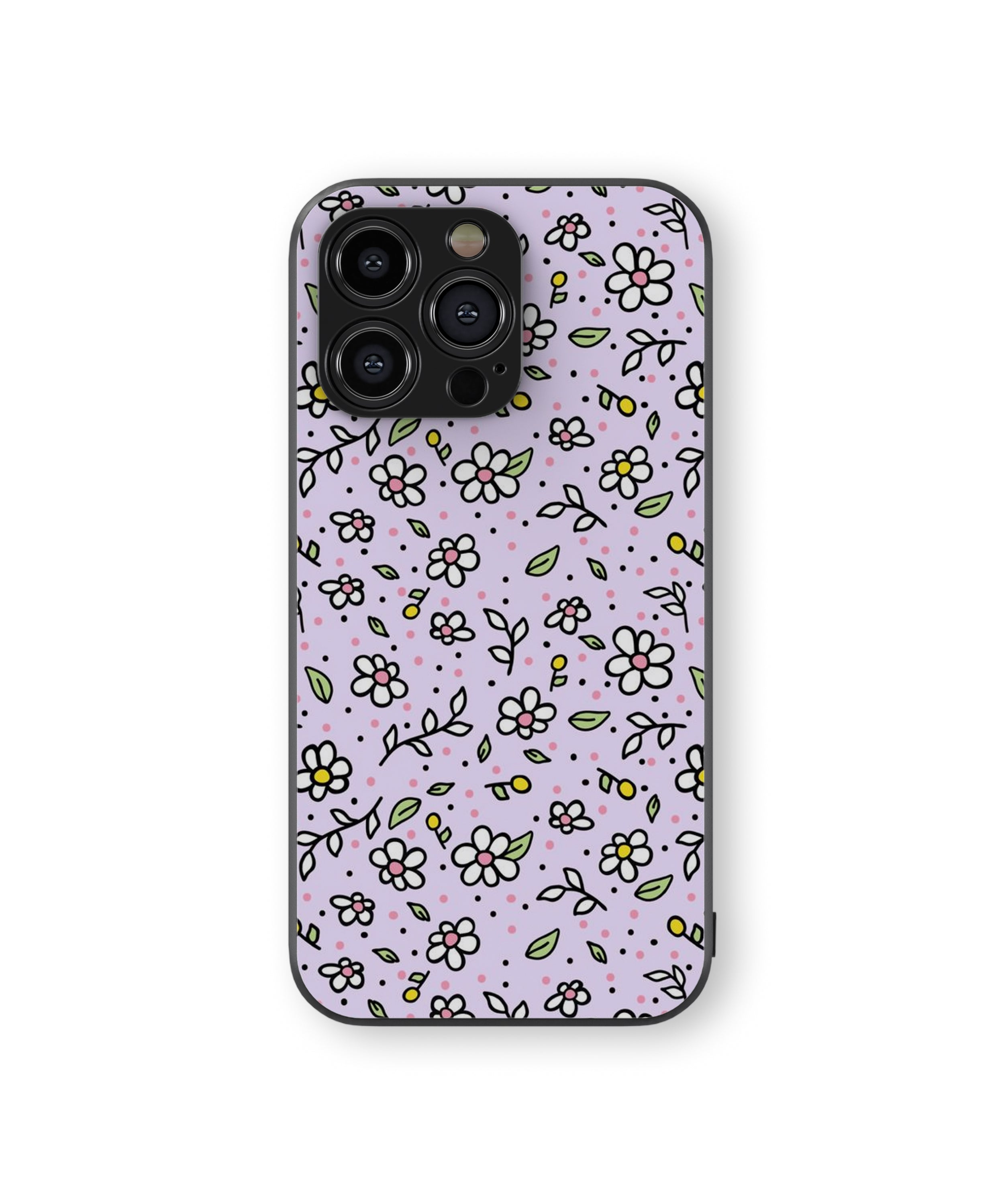 Flower & Leaf Hybrid Metal TPU Case