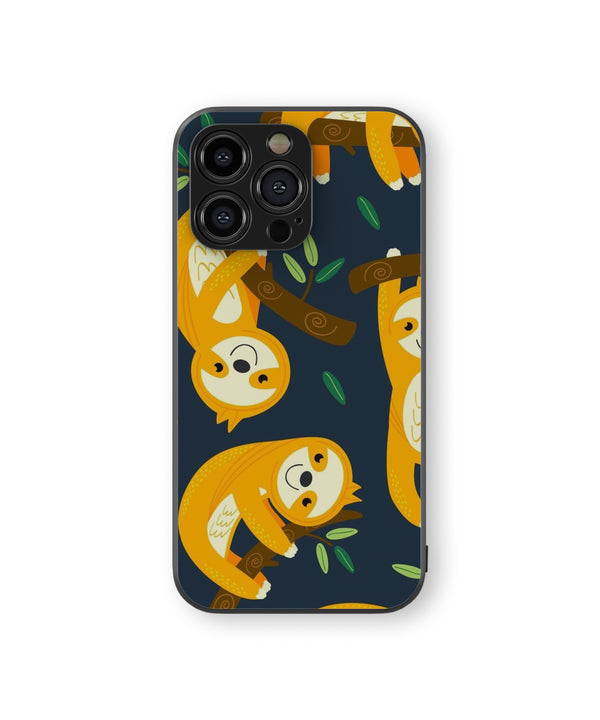 Tree Hanging Cat Hybrid Metal TPU Case