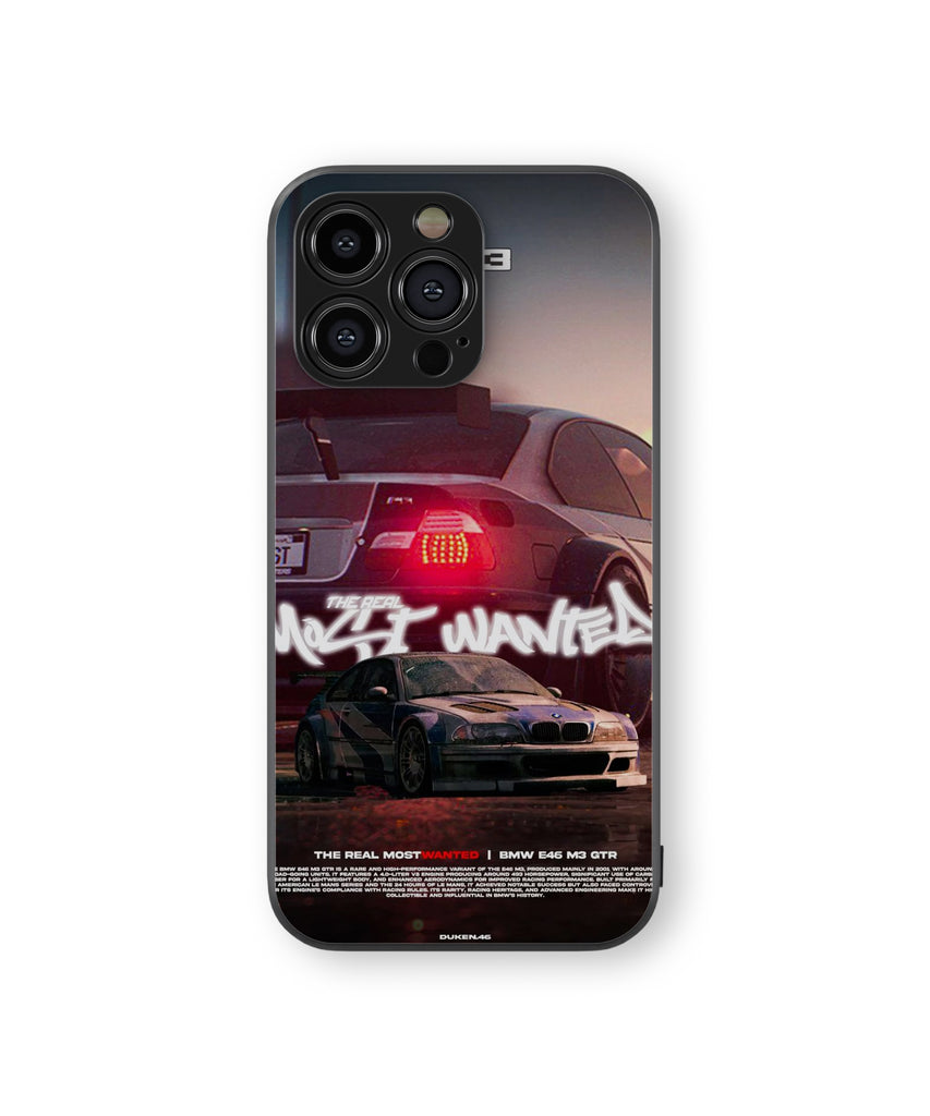 BMW E46 M3 GTR Hybrid Metal TPU Case