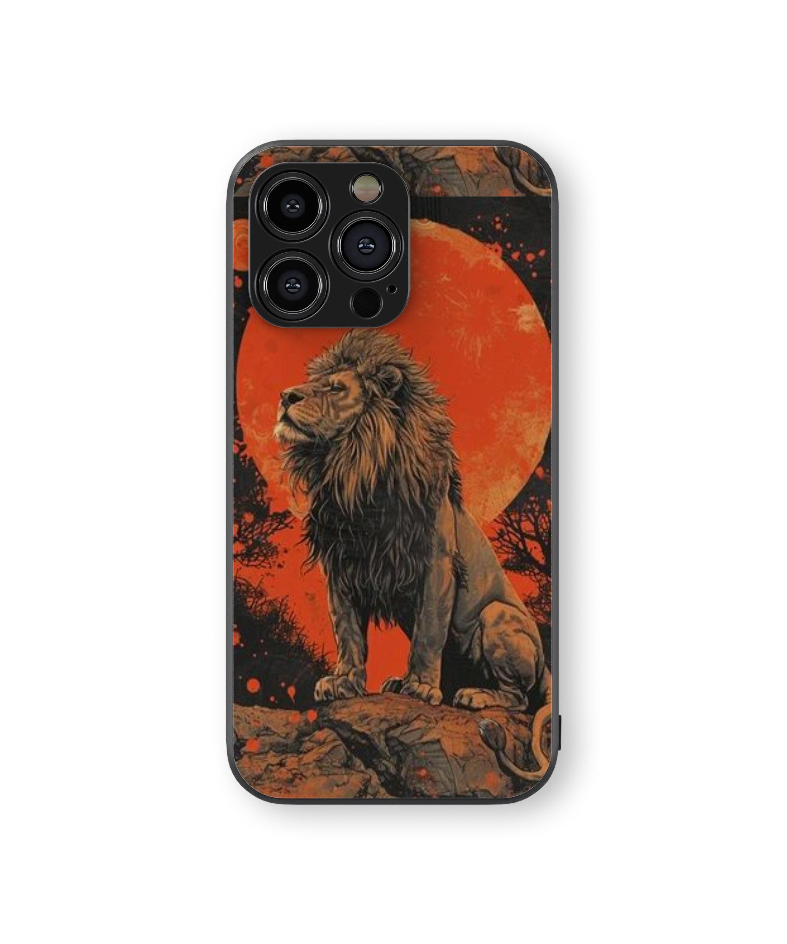 Moon Lion Hybrid Metal TPU Case