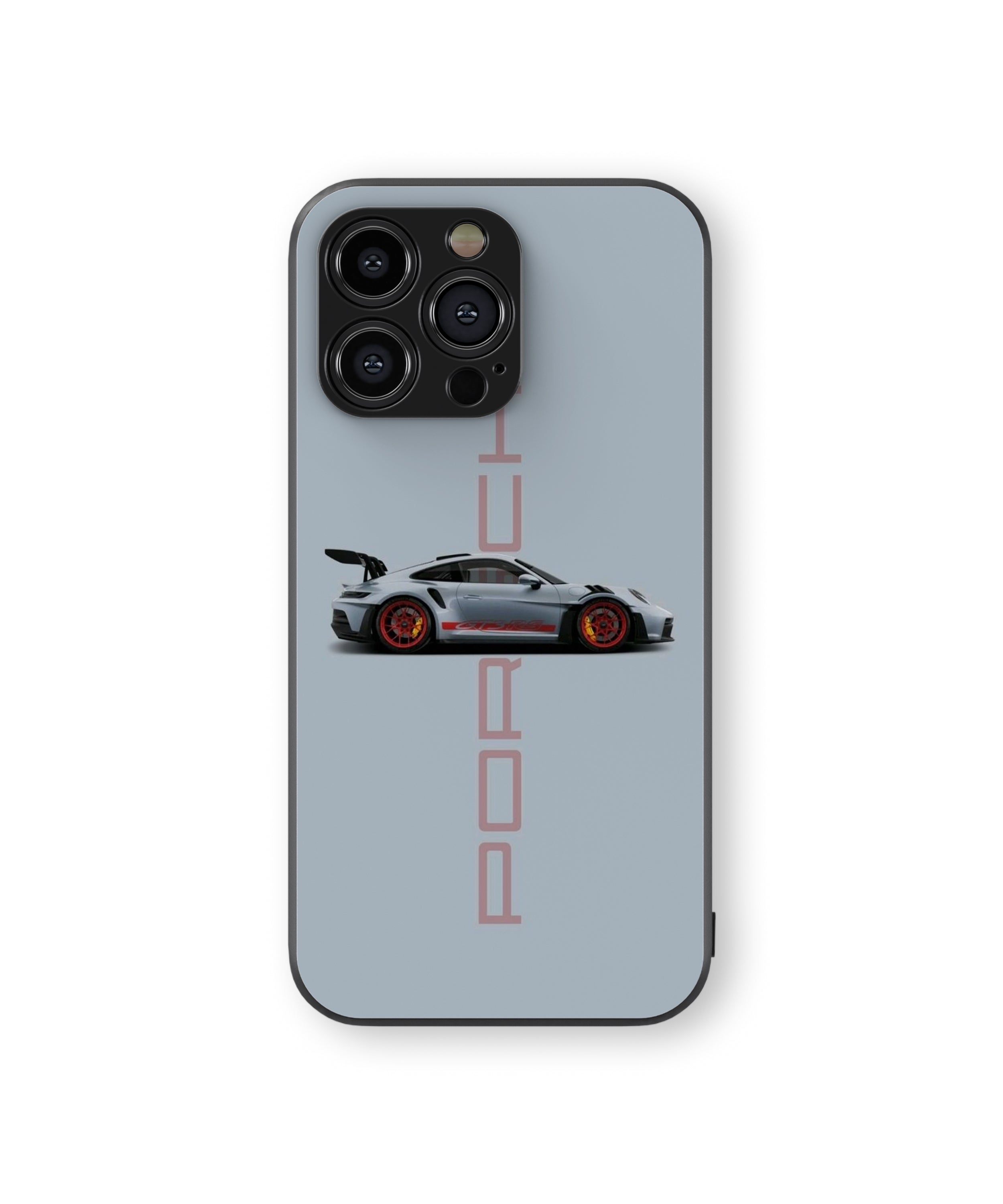 Porsche Red Tyre Hybrid Metal TPU Case