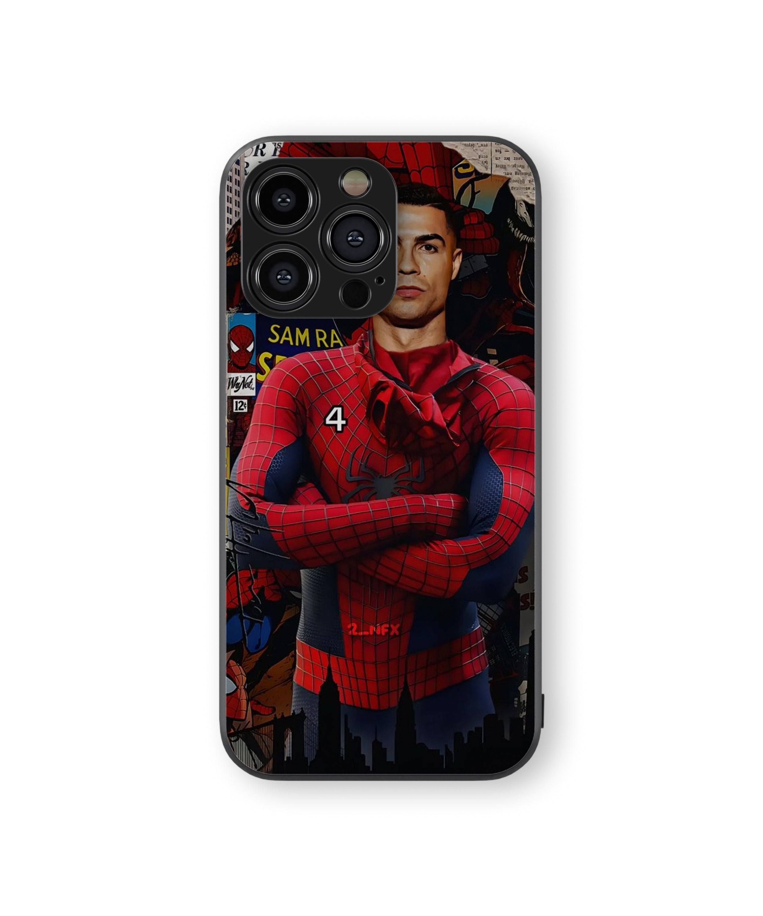 Ronaldo Spidermen Hybrid Metal TPU Case