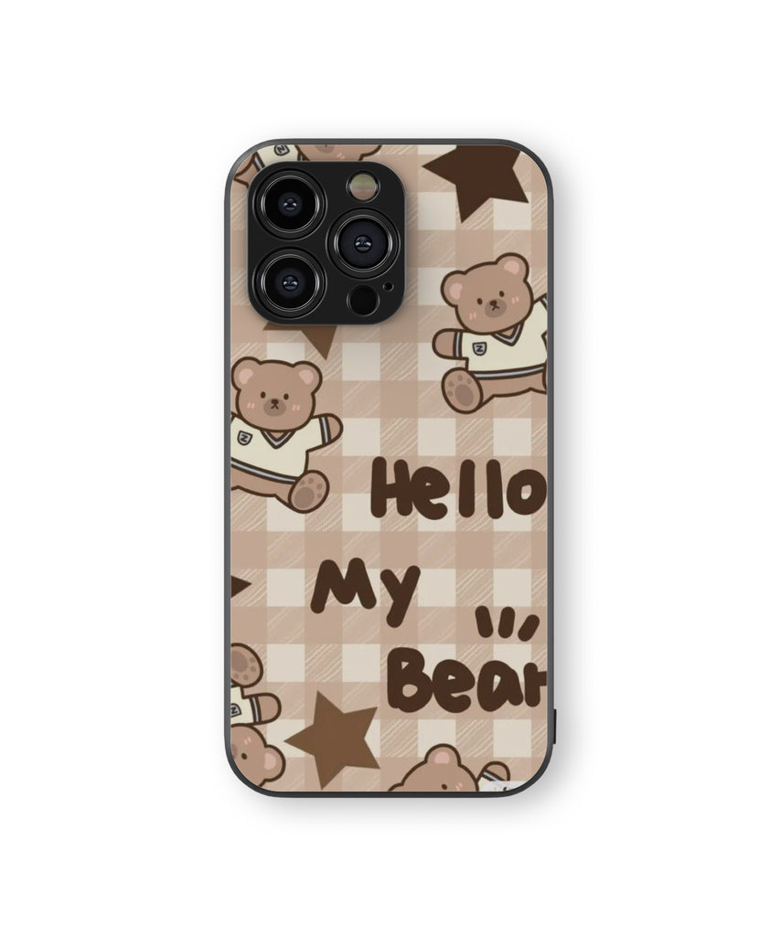 Hello MY Bear Hybrid Metal TPU Case