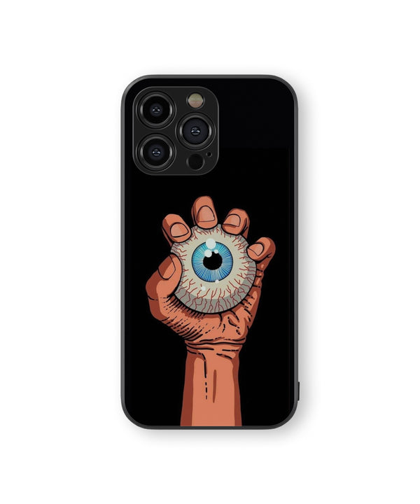 Evil Eye In Hand  Hybrid Metal TPU Case