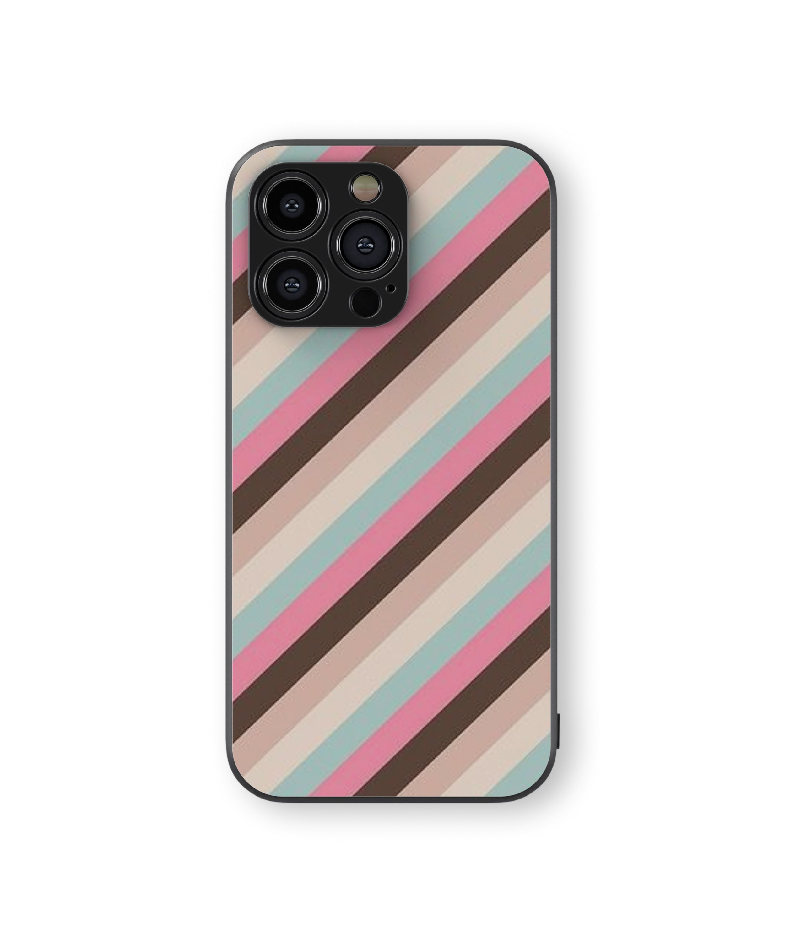 Stripes Pattern Hybrid Metal TPU Case