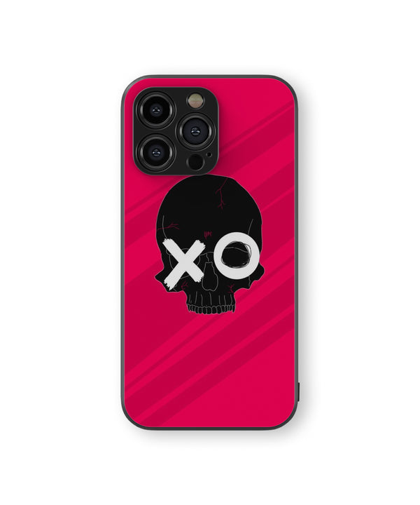 Red XO Hybrid Metal TPU Case