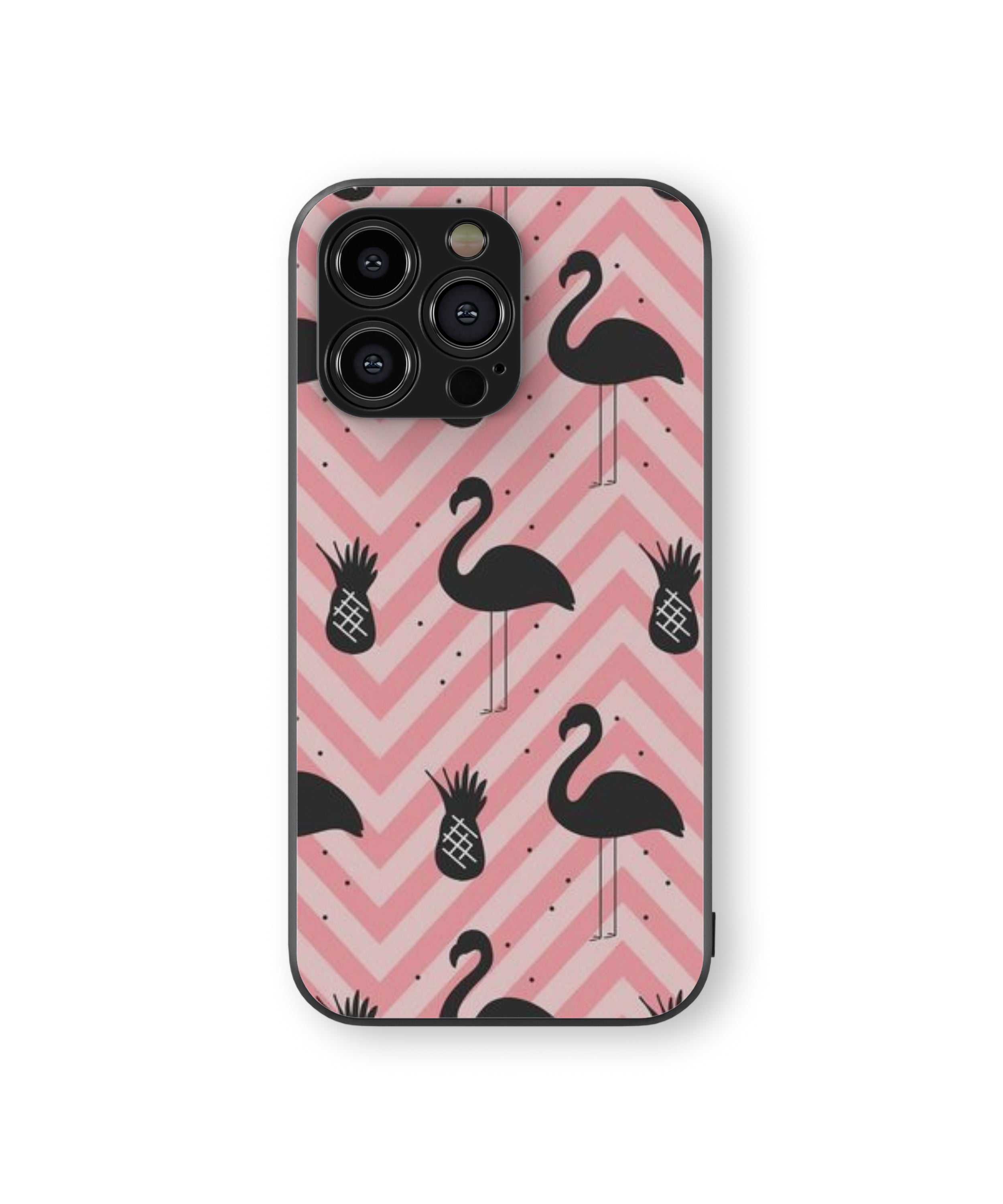 Duck Pattern Hybrid Metal TPU Case