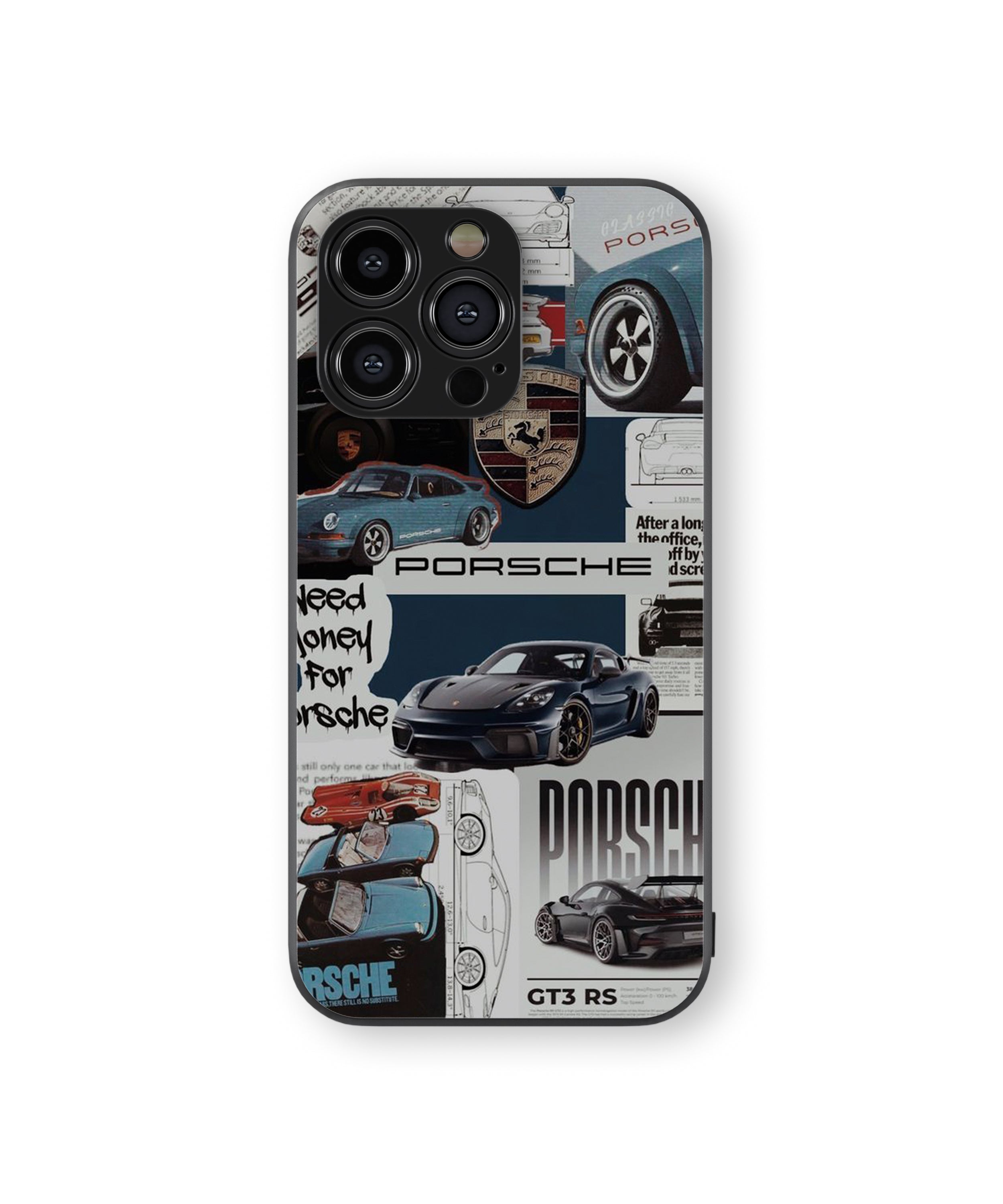 Porsche Hybrid Metal TPU Case