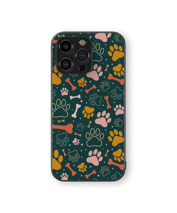 Pet Foot & Bone Hybrid Metal TPU Case