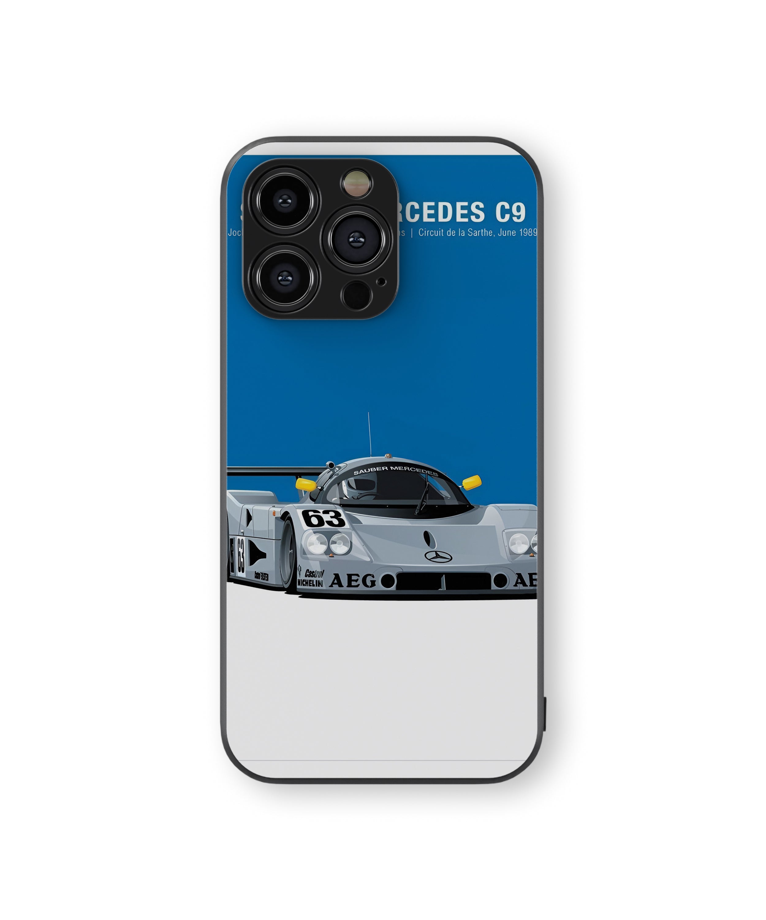 Mercedes C9 Car Hybrid Metal TPU Case