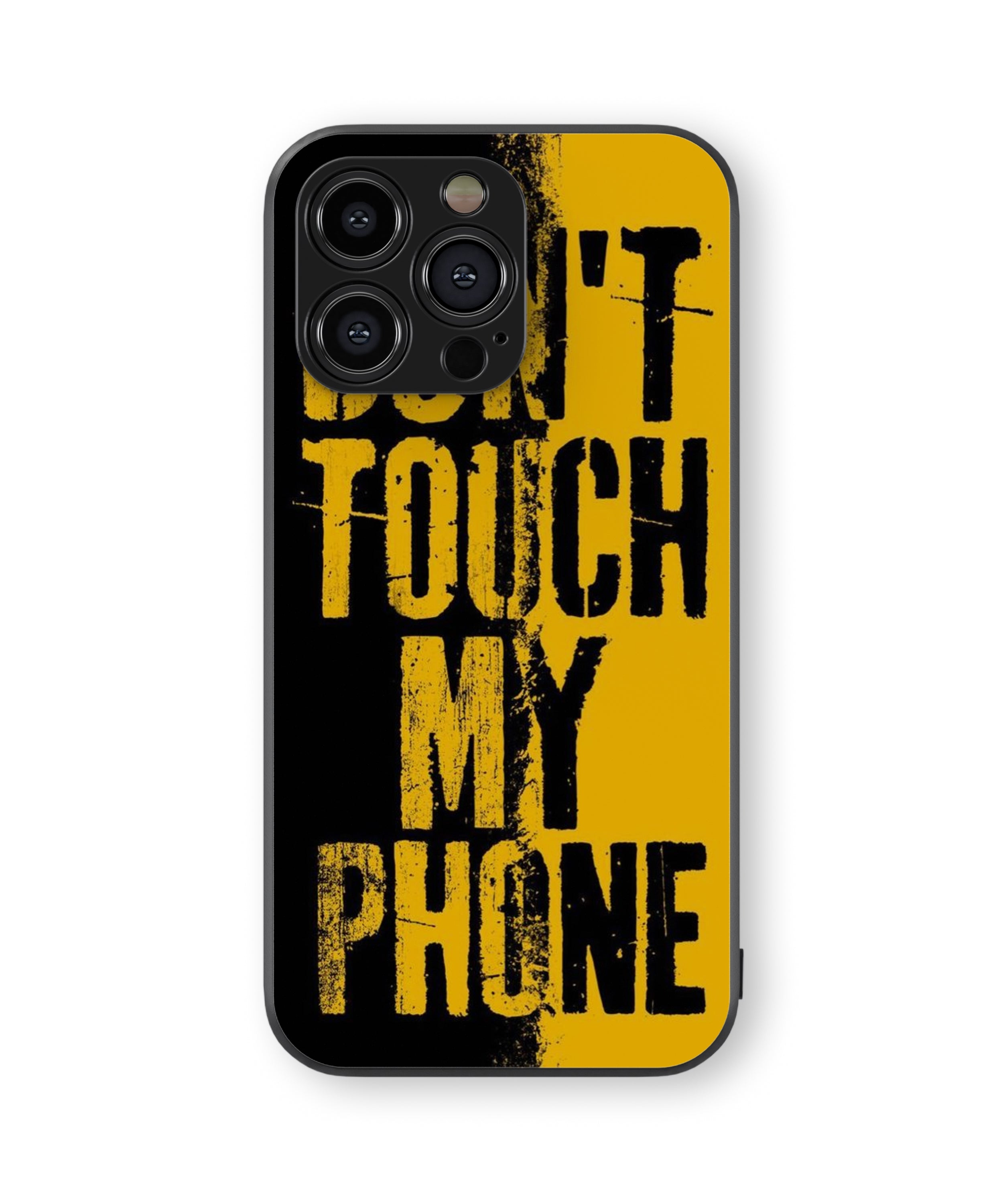 DON'T TOUCH MY PHONE Hybrid Metal TPU Case