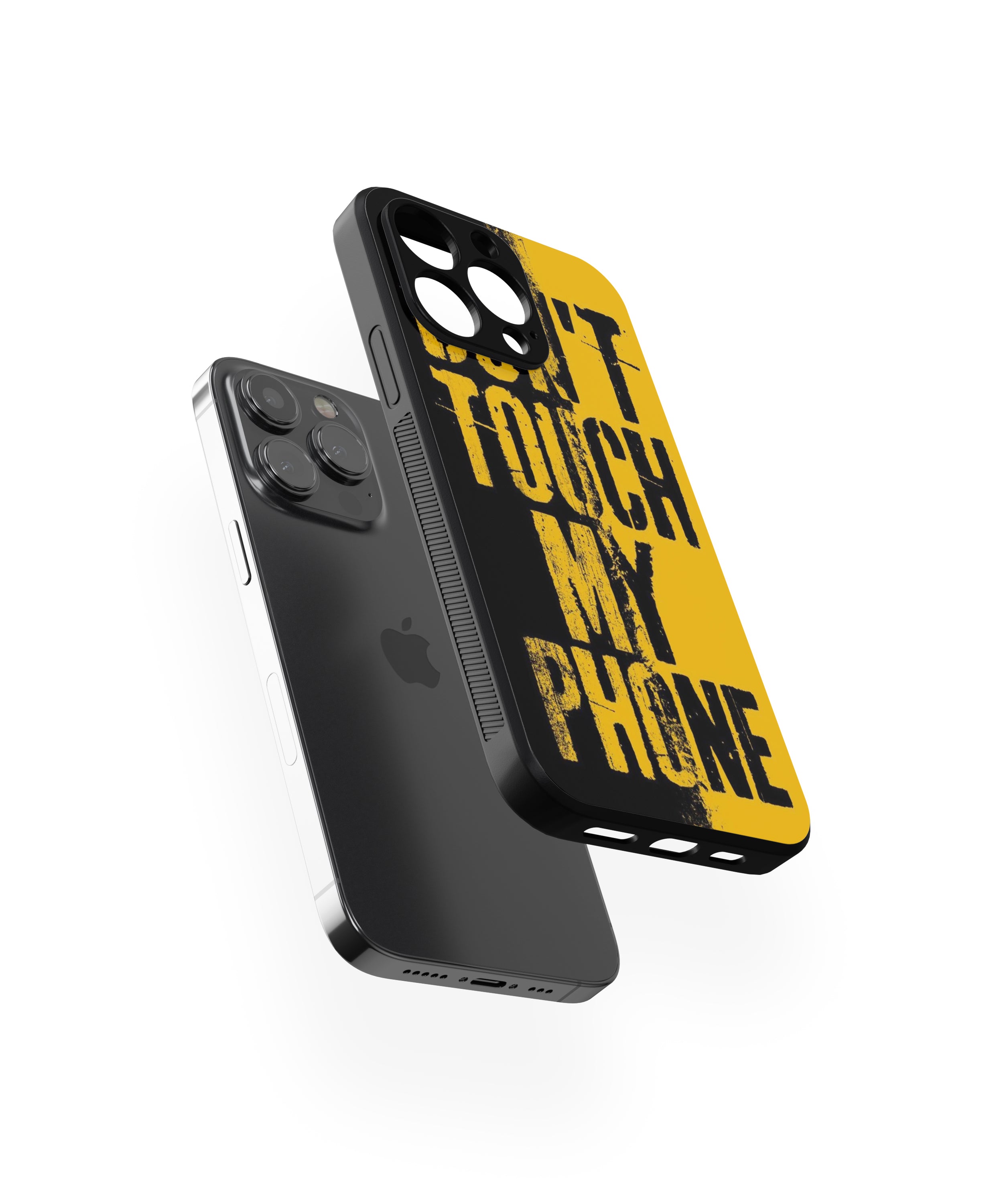 DON'T TOUCH MY PHONE Hybrid Metal TPU Case