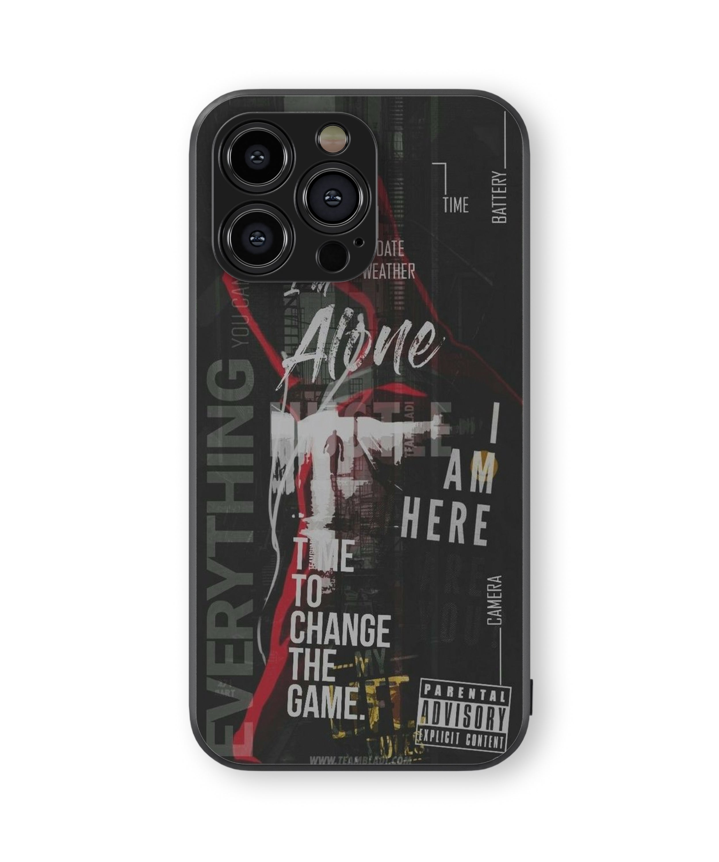 Time To Change The Game HAPPENS  Hybrid Metal TPU Case