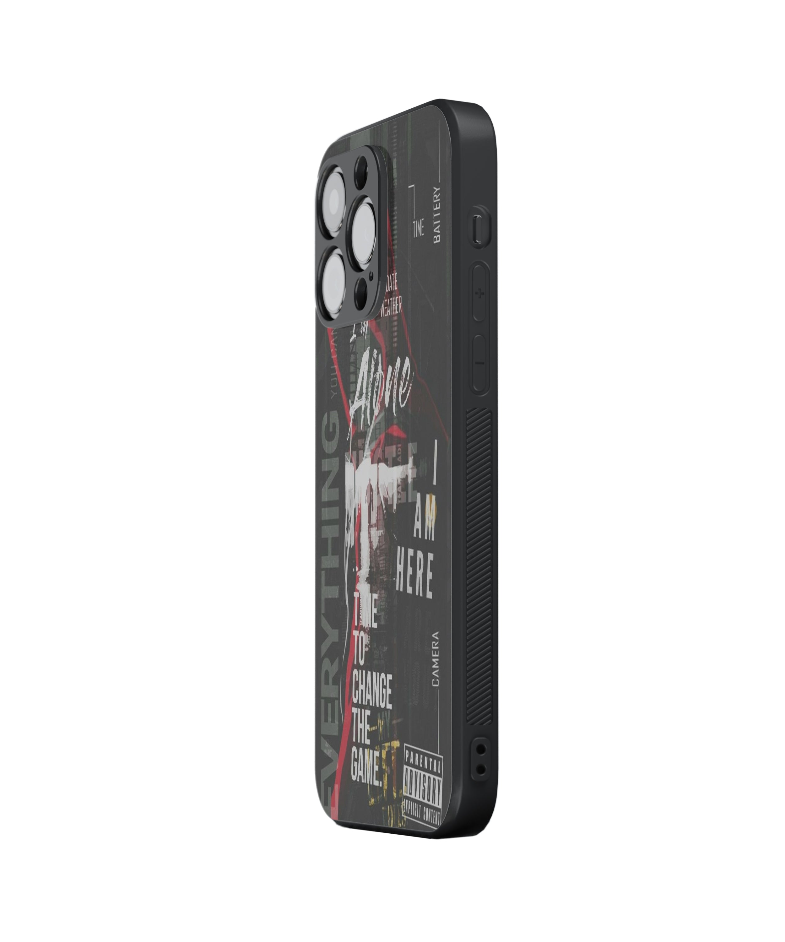 Time To Change The Game HAPPENS  Hybrid Metal TPU Case