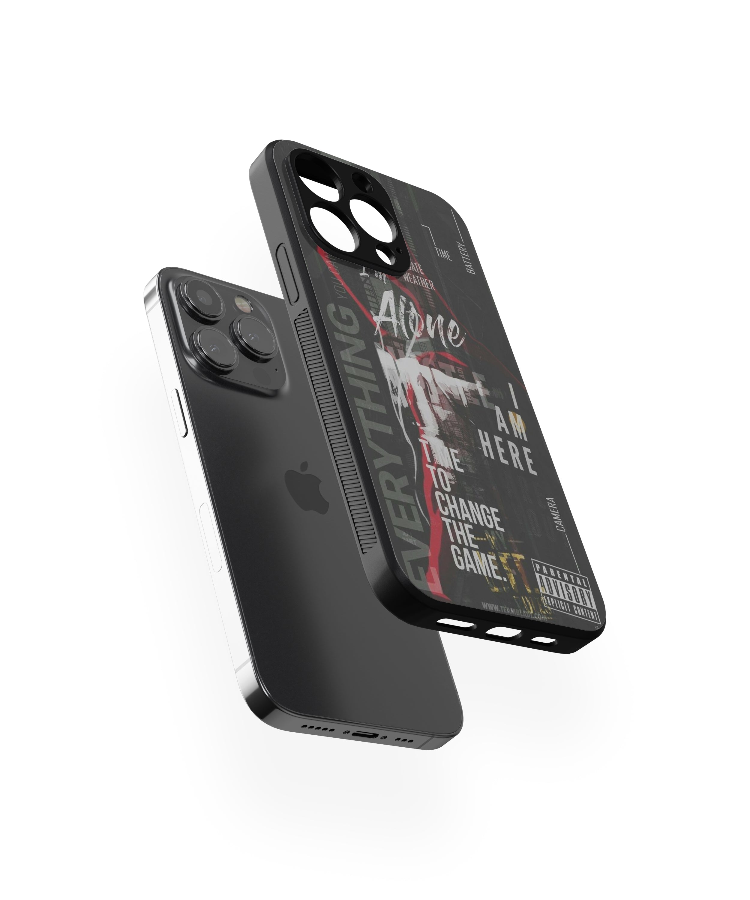 Time To Change The Game HAPPENS  Hybrid Metal TPU Case