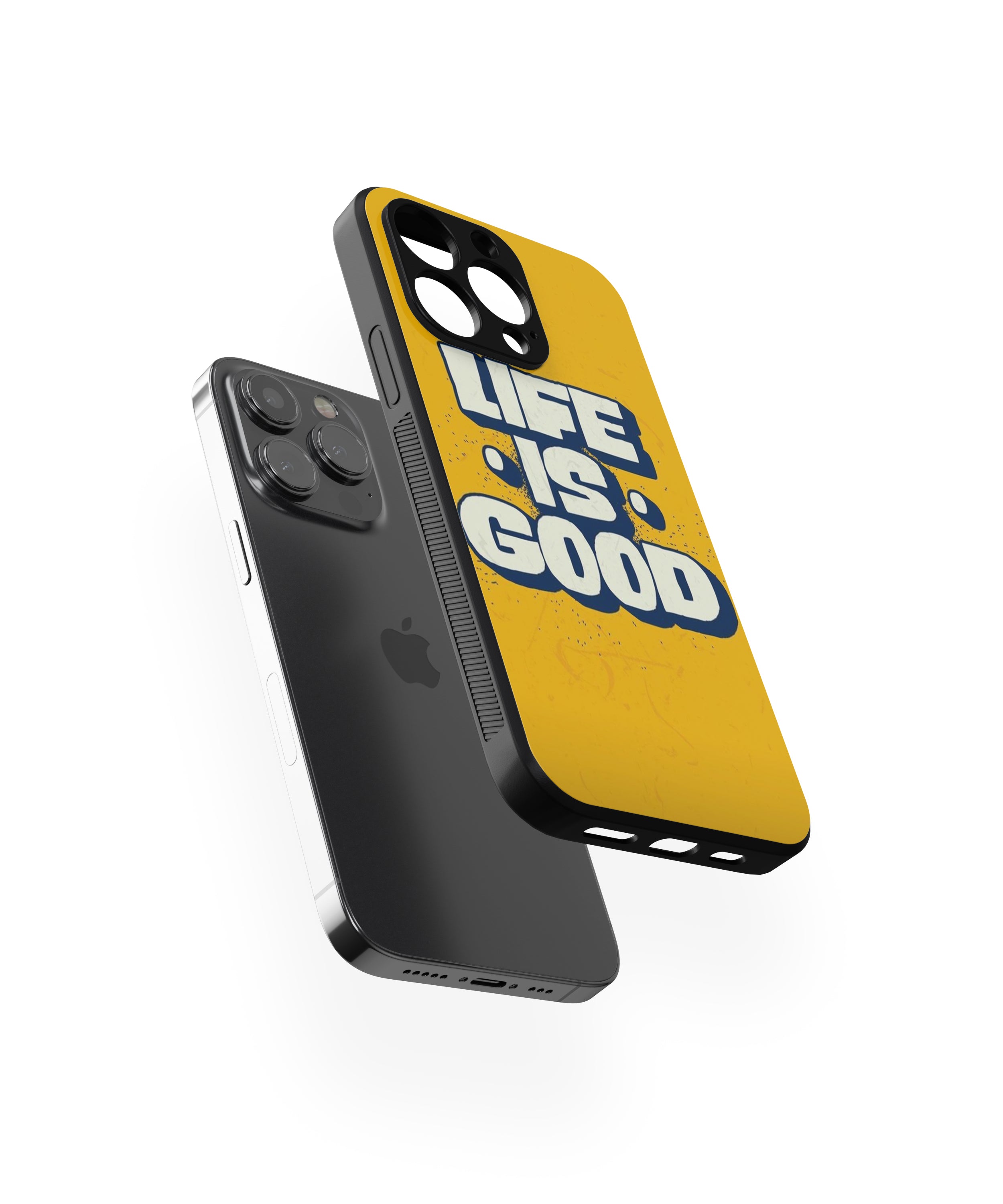 Life Is Good Hybrid Metal TPU Case