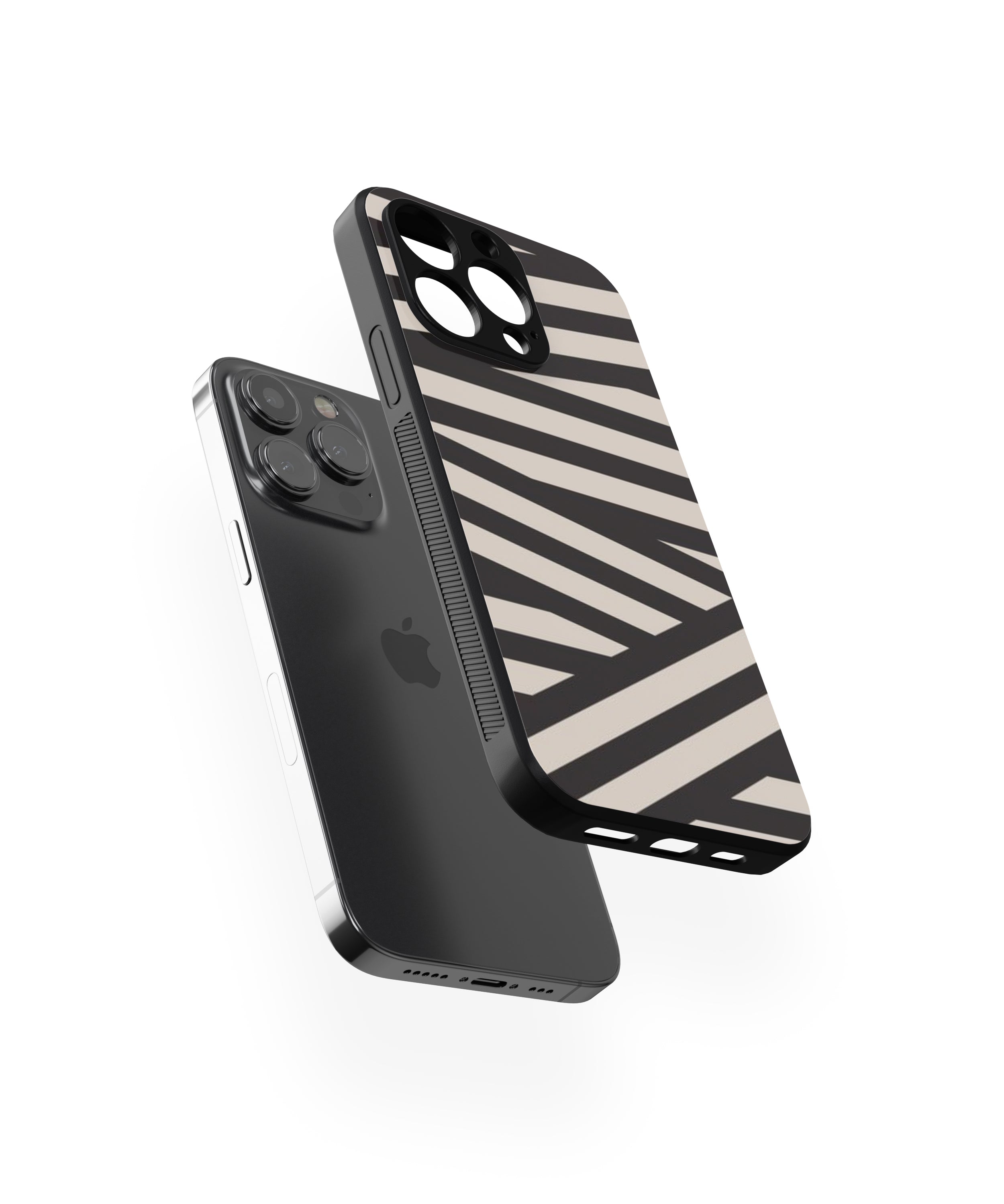 Geometric Pattern Hybrid Metal TPU Case