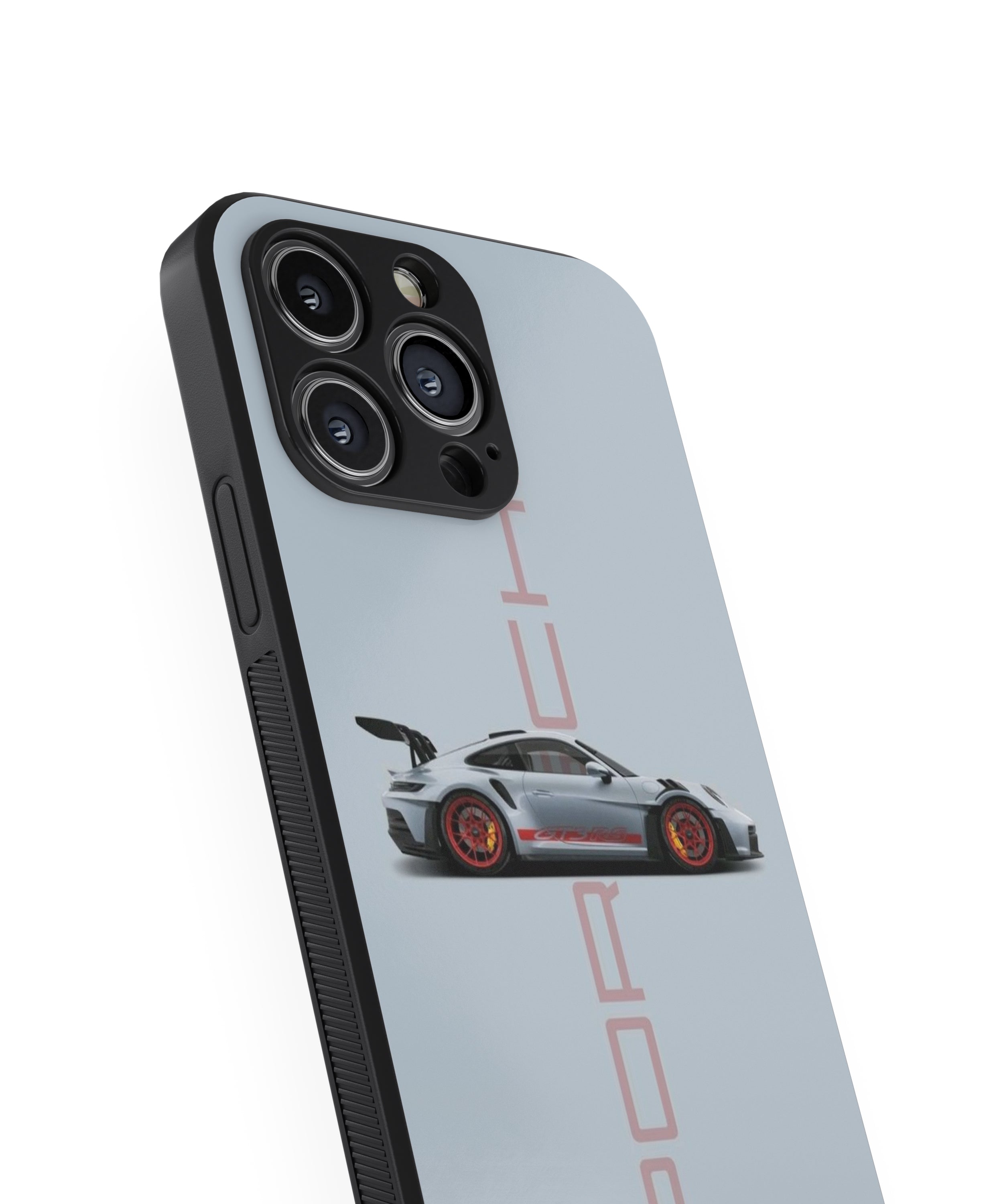 Porsche Red Tyre Hybrid Metal TPU Case