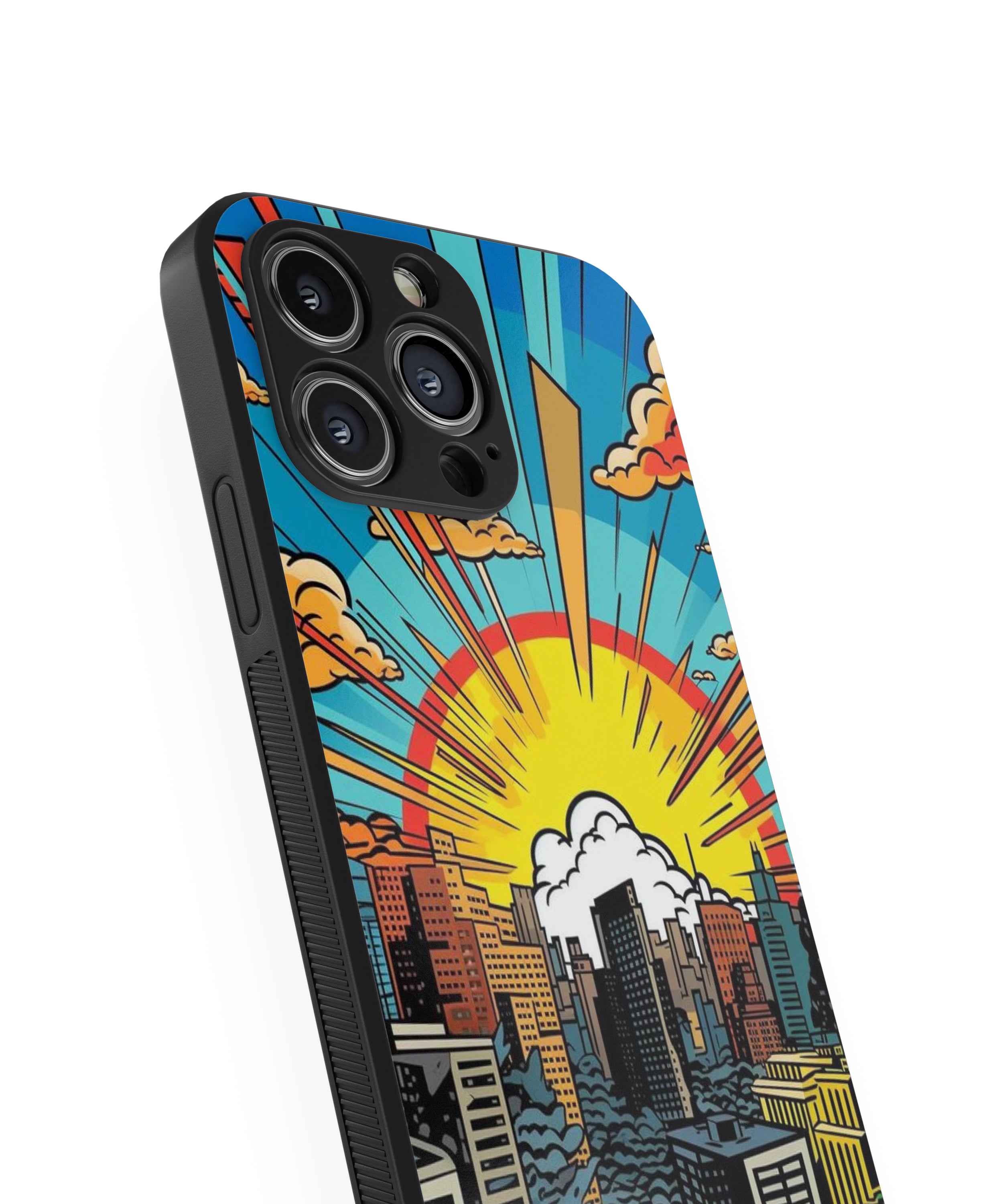 Urban Sunburst Hybrid Metal TPU Case