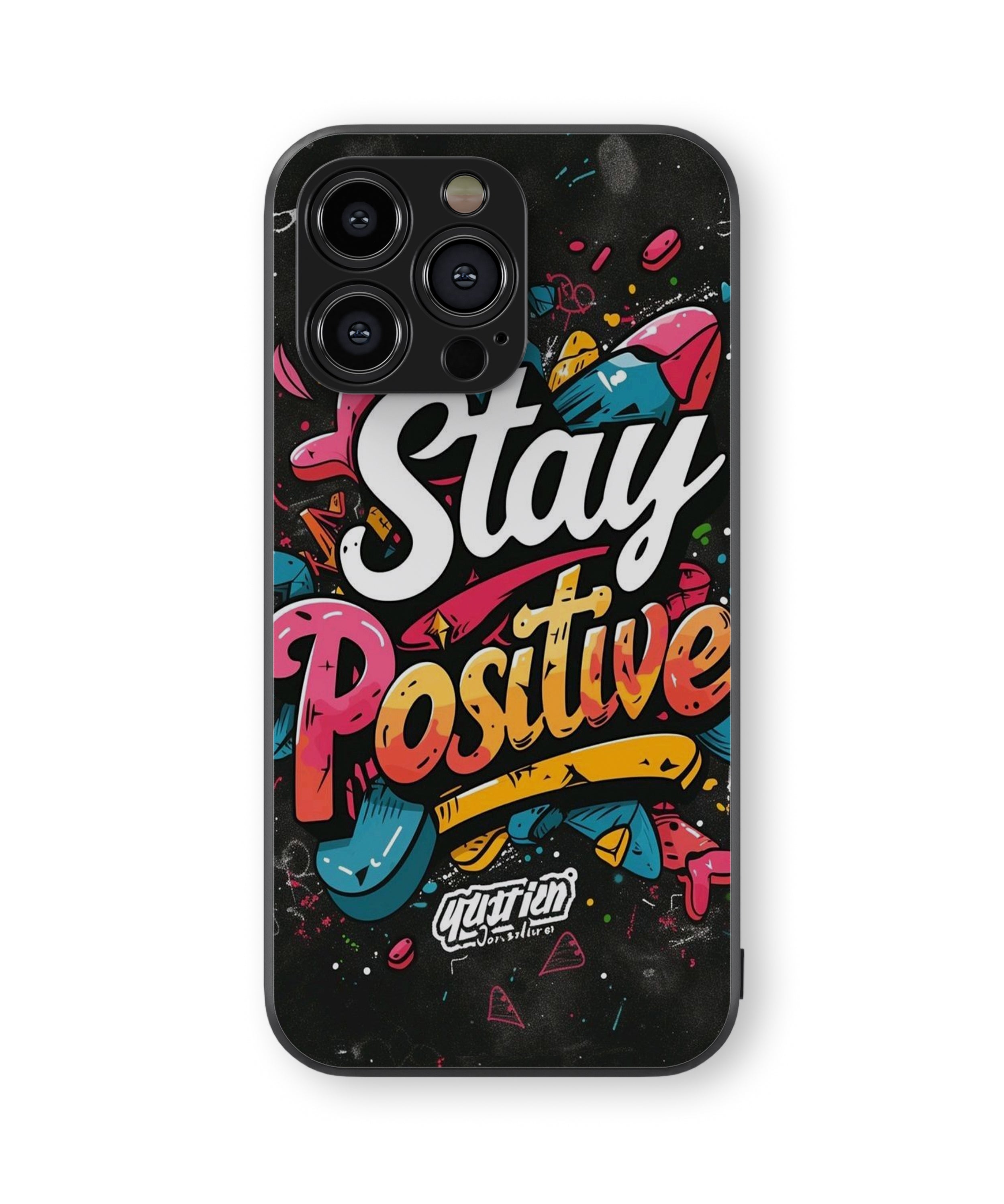 Stay Positive Hybrid Metal TPU Case