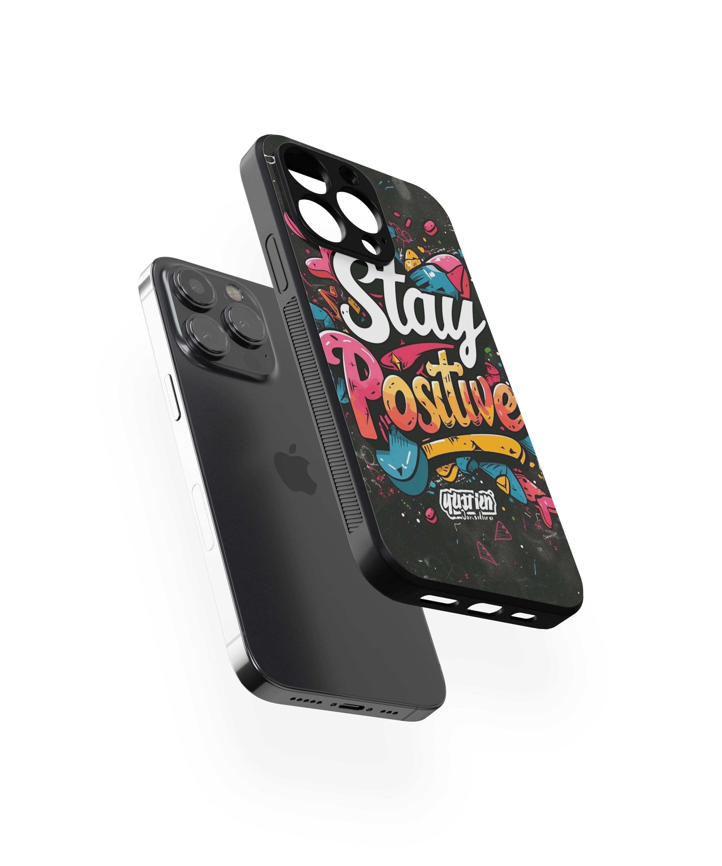 Stay Positive Hybrid Metal TPU Case