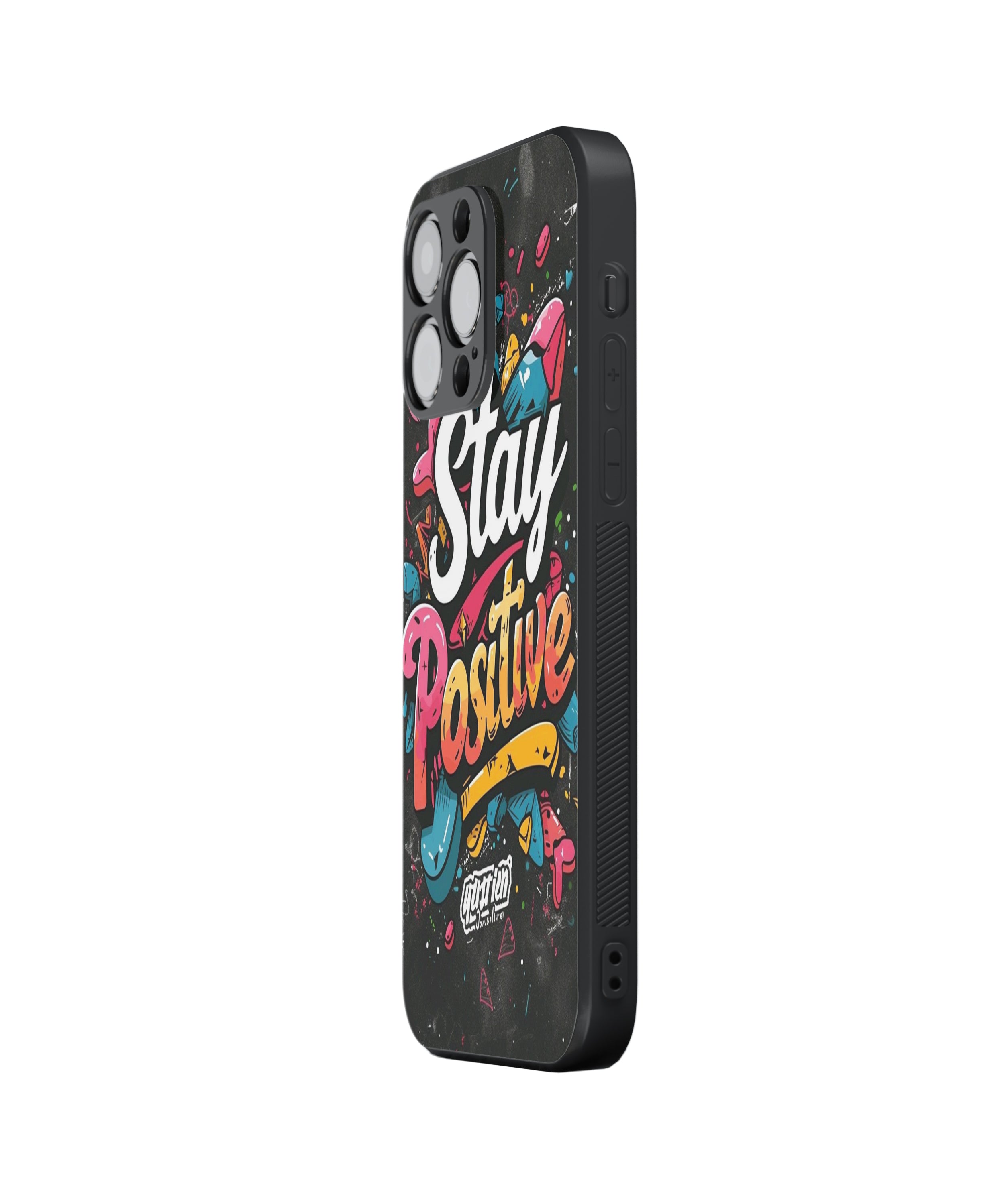 Stay Positive Hybrid Metal TPU Case