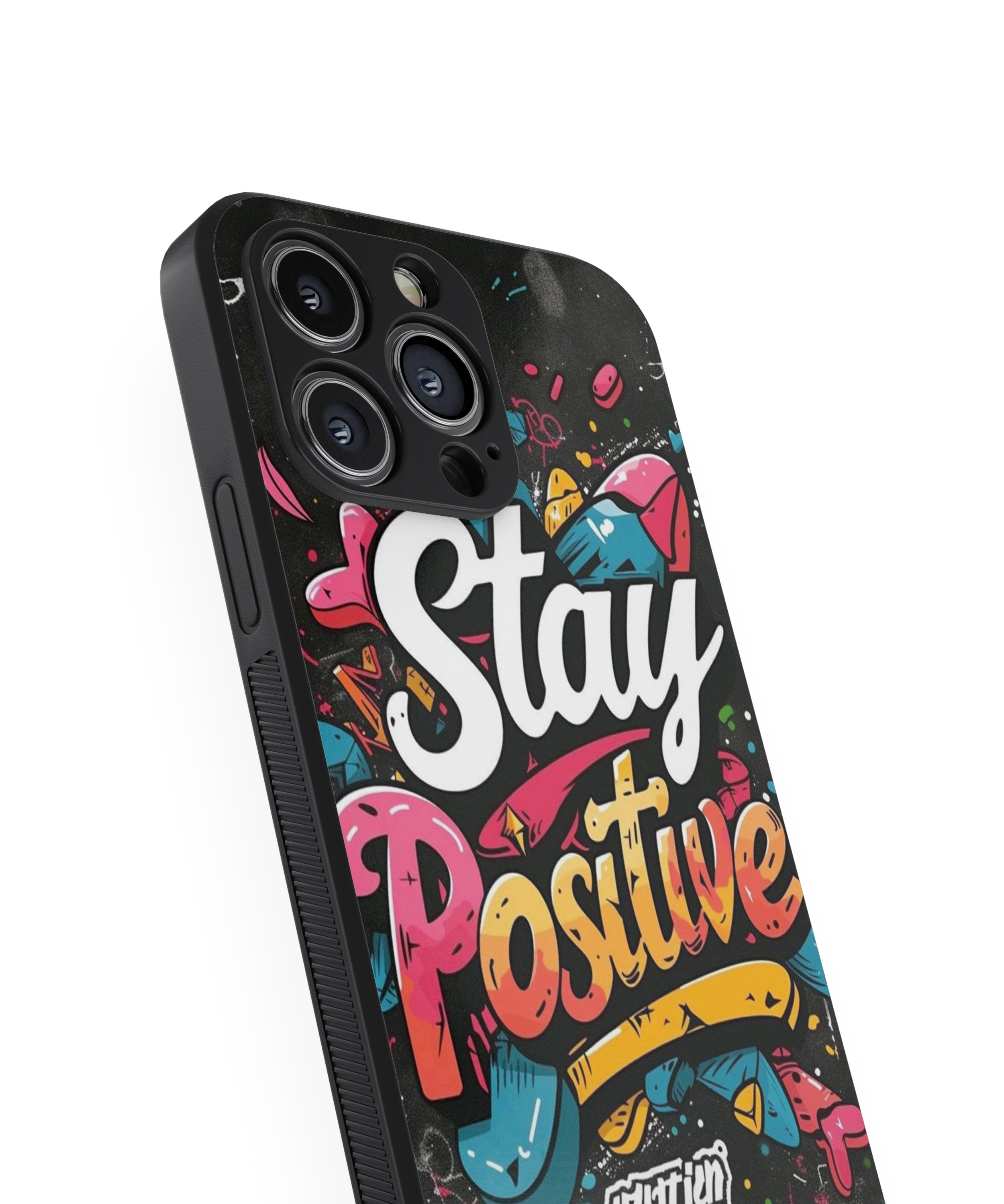 Stay Positive Hybrid Metal TPU Case