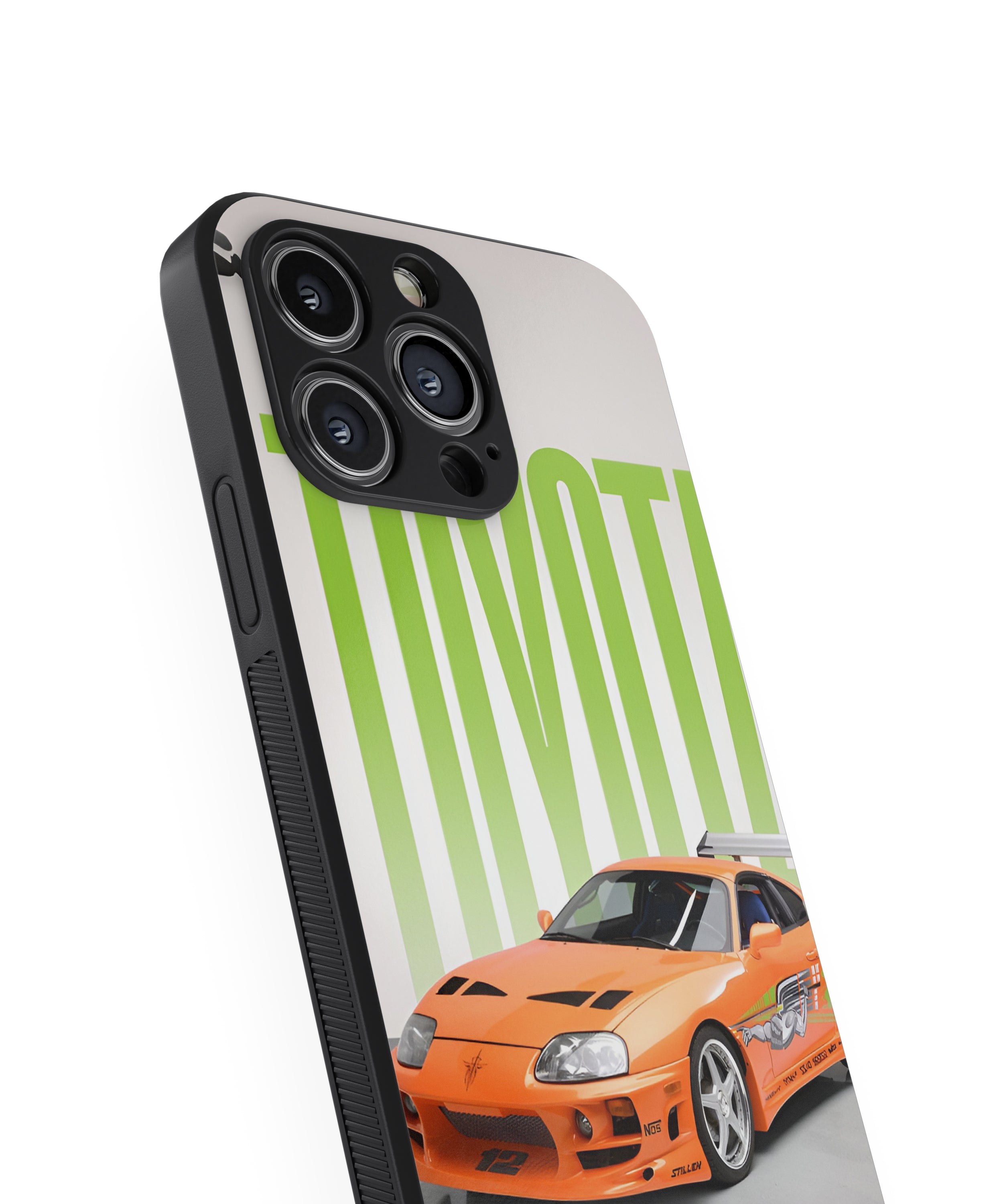 Toyota Supra Racing Car Hybrid Metal TPU Case