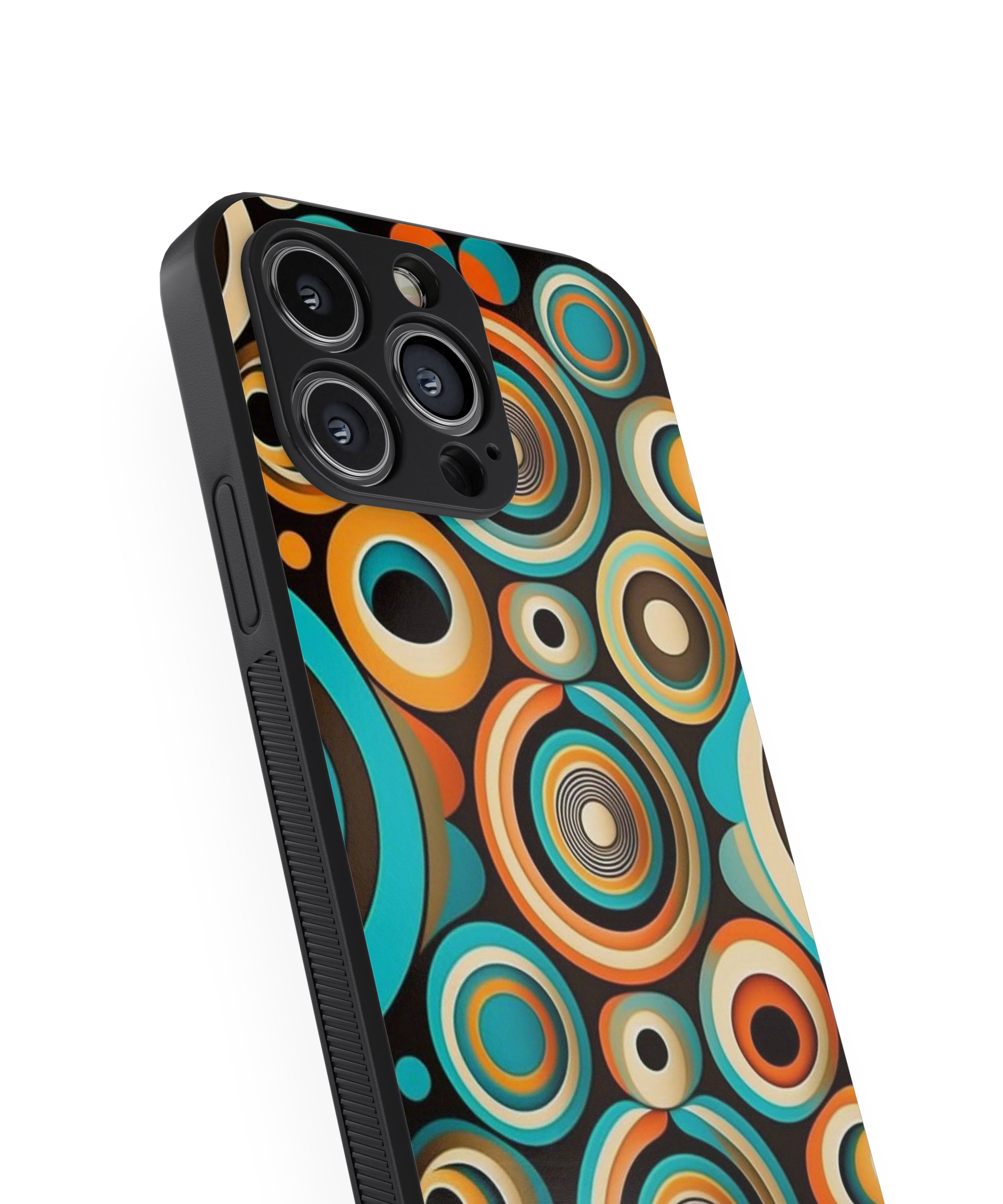 Eye Pattern Hybrid Metal TPU Case