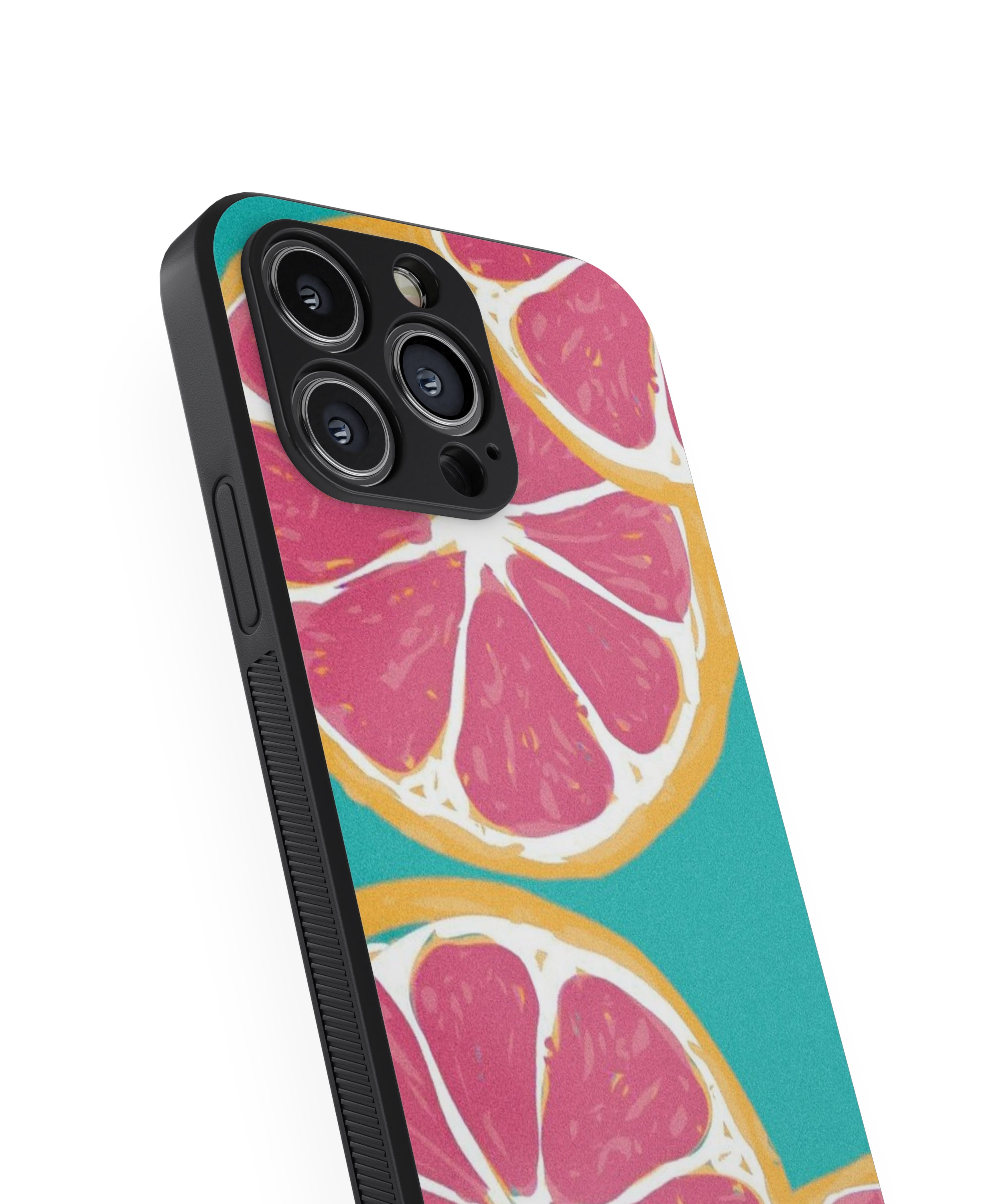 Fruit Design Flower Hybrid Metal TPU Case